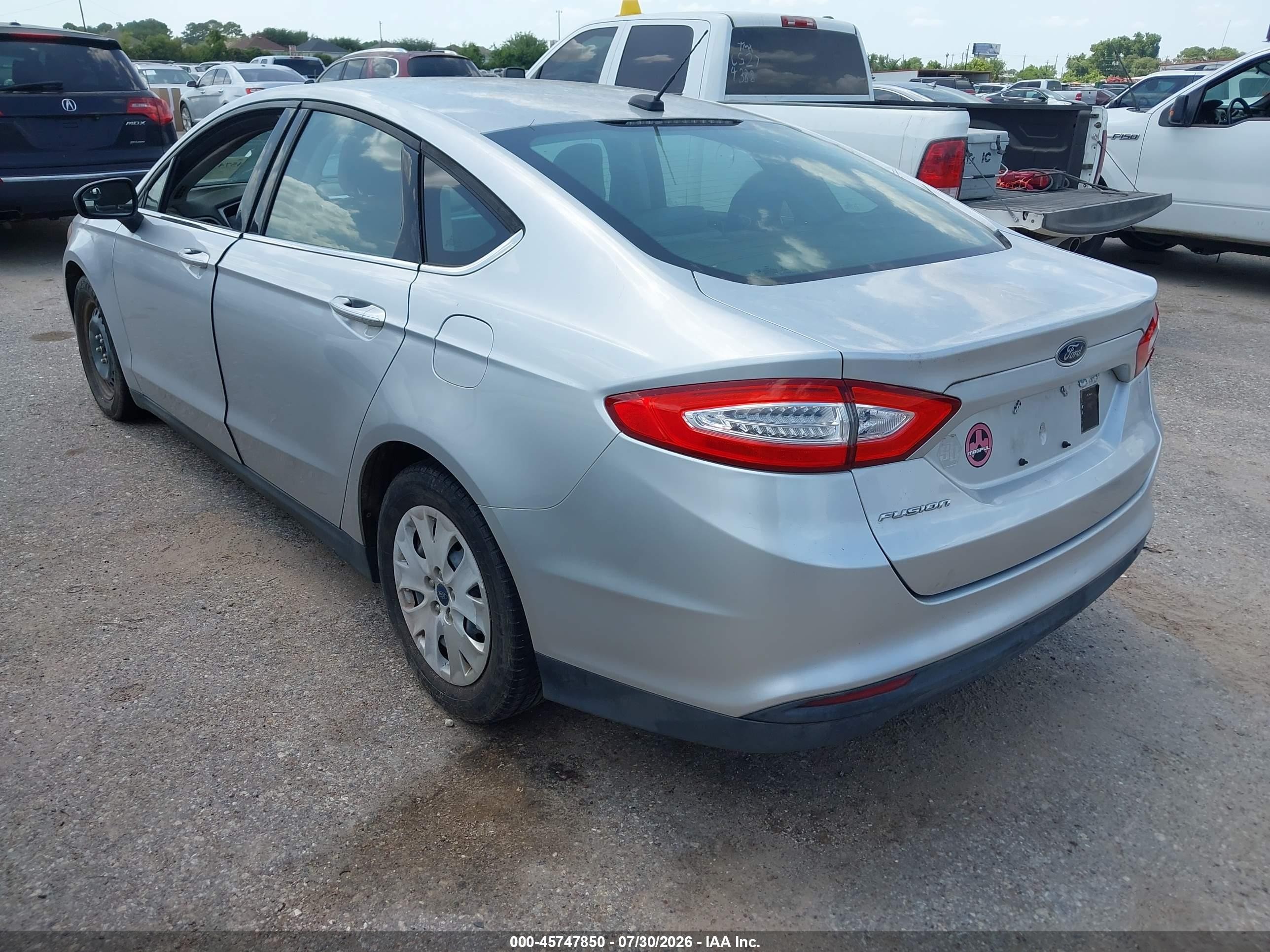 2014 Ford Fusion S Silver vin: 3FA6P0G72ER318563