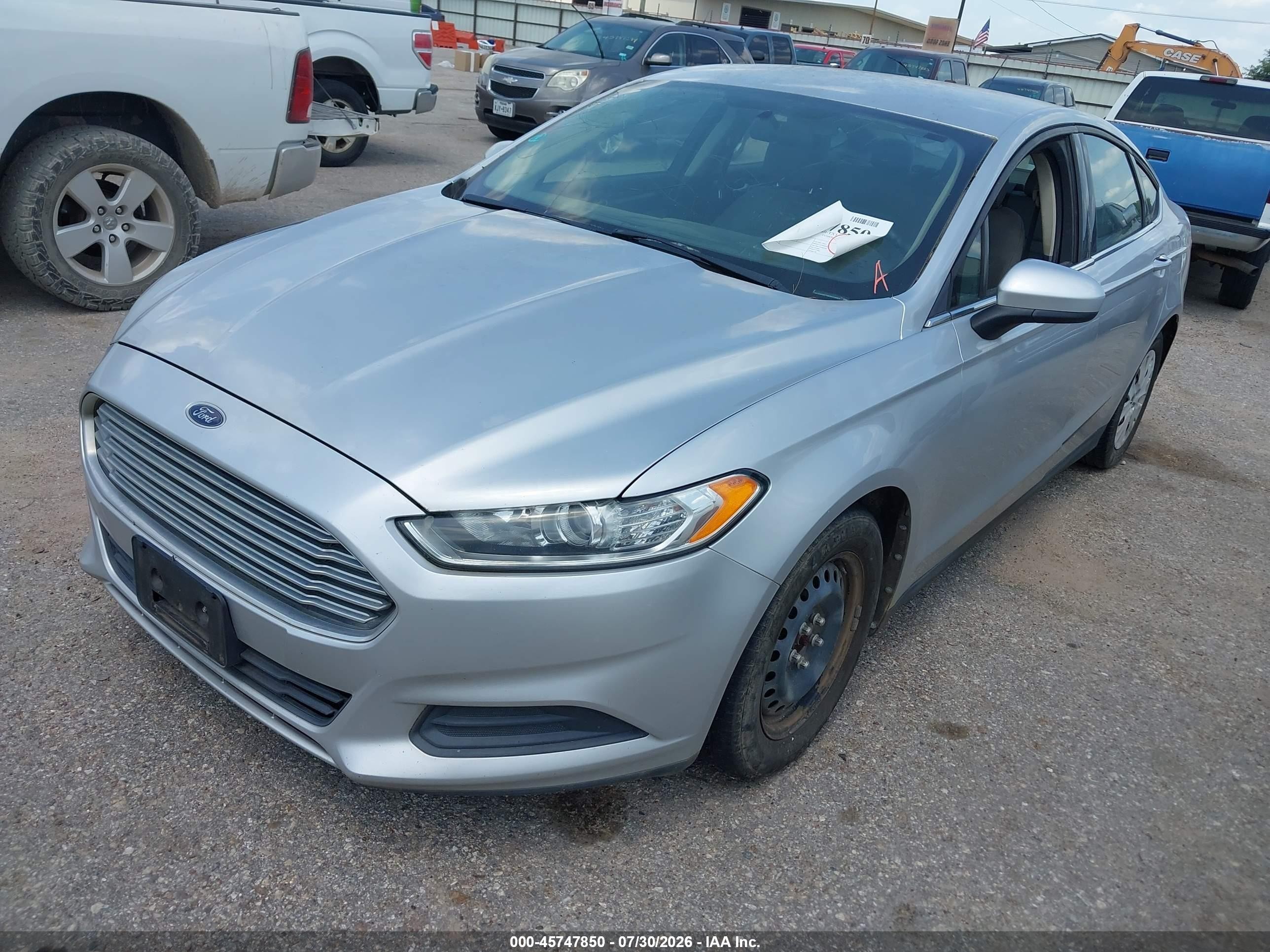 2014 Ford Fusion S Silver vin: 3FA6P0G72ER318563