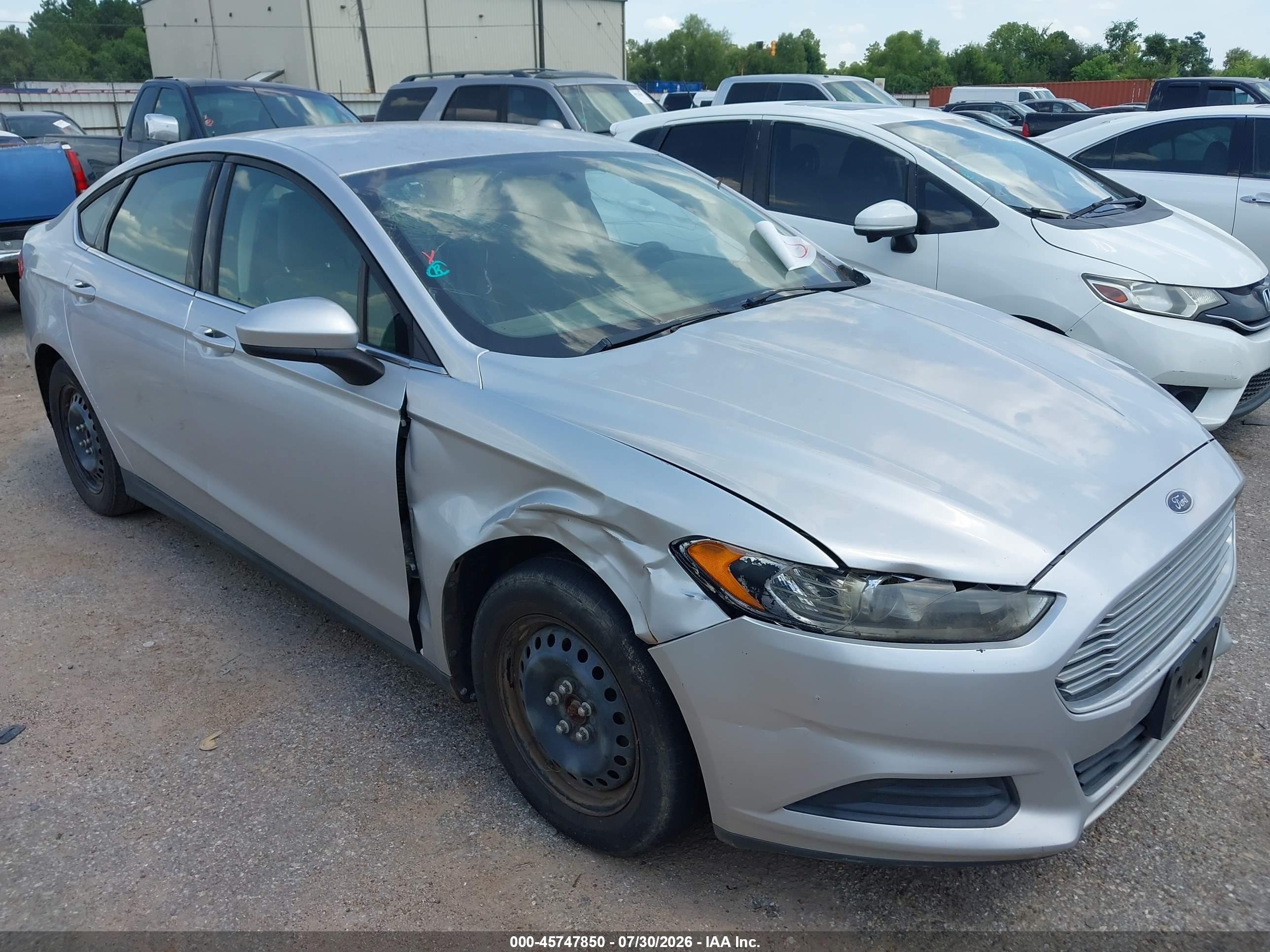 2014 Ford Fusion S Silver vin: 3FA6P0G72ER318563