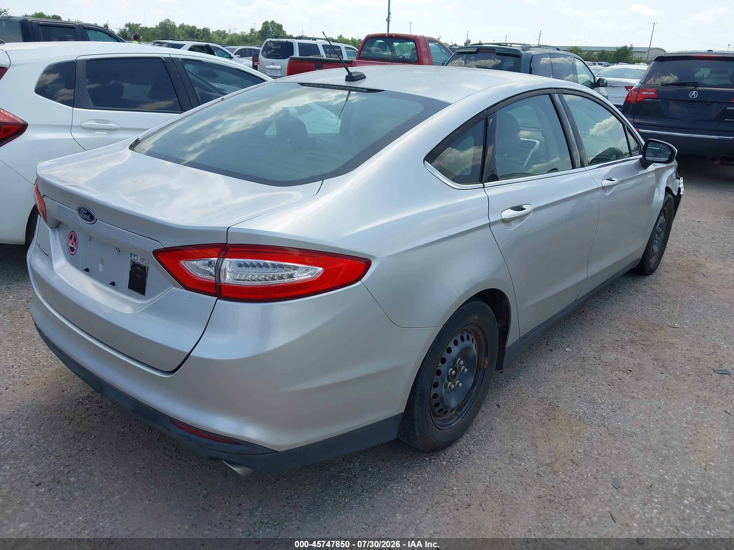2014 Ford Fusion S Silver vin: 3FA6P0G72ER318563