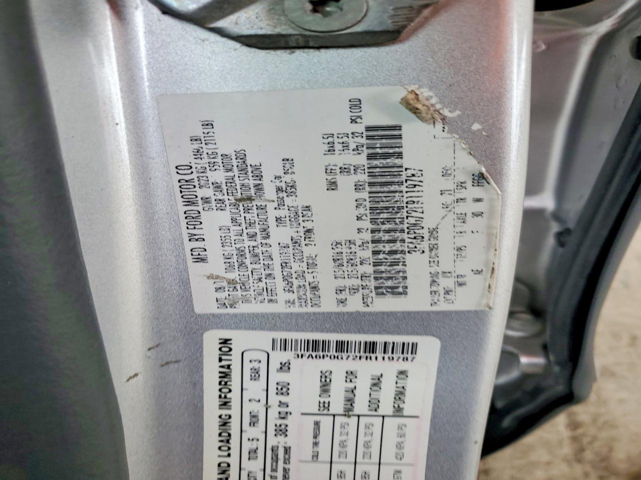 2015 Ford Fusion S Silver vin: 3FA6P0G72FR119787