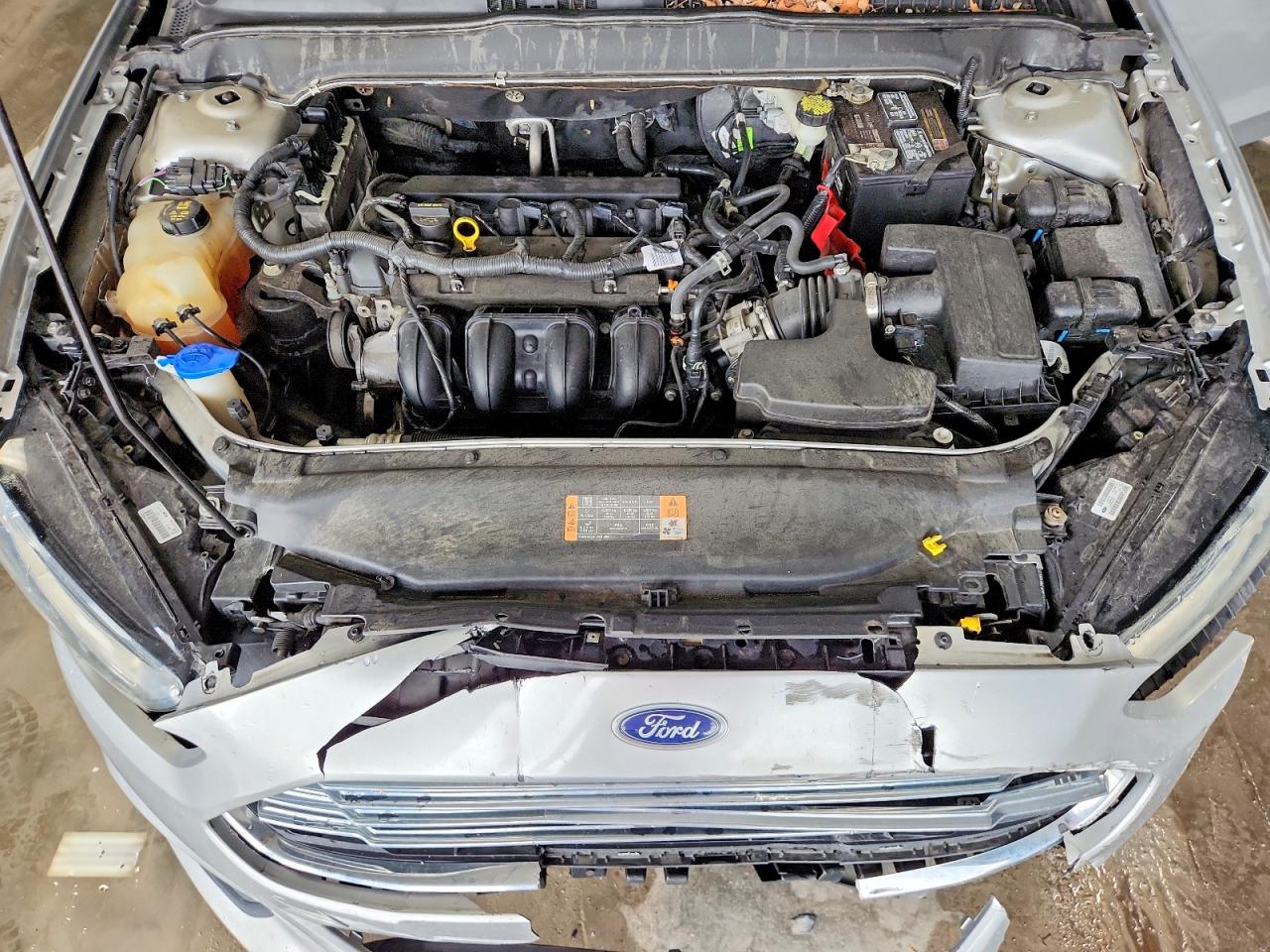 2015 Ford Fusion S Silver vin: 3FA6P0G72FR224748