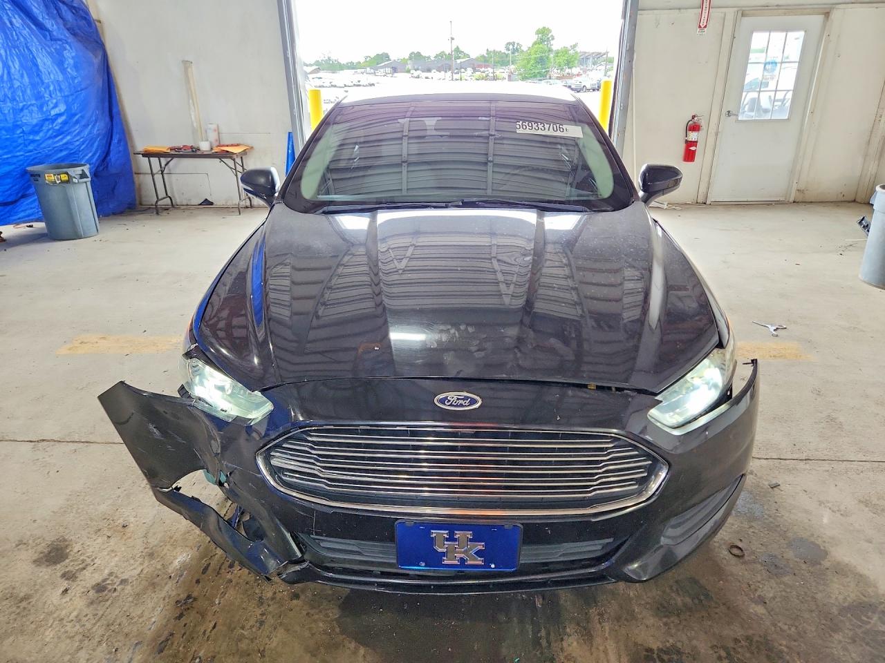 2015 Ford Fusion S Black vin: 3FA6P0G72FR303031