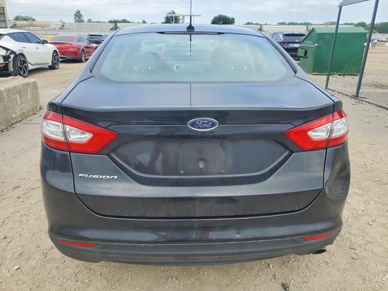 2013 Ford Fusion S Black vin: 3FA6P0G73DR192034