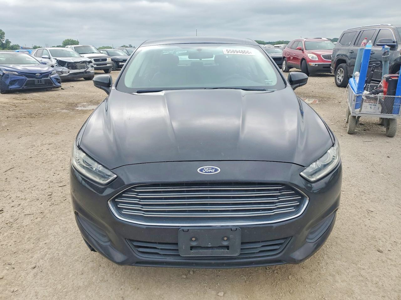 2013 Ford Fusion S Black vin: 3FA6P0G73DR192034