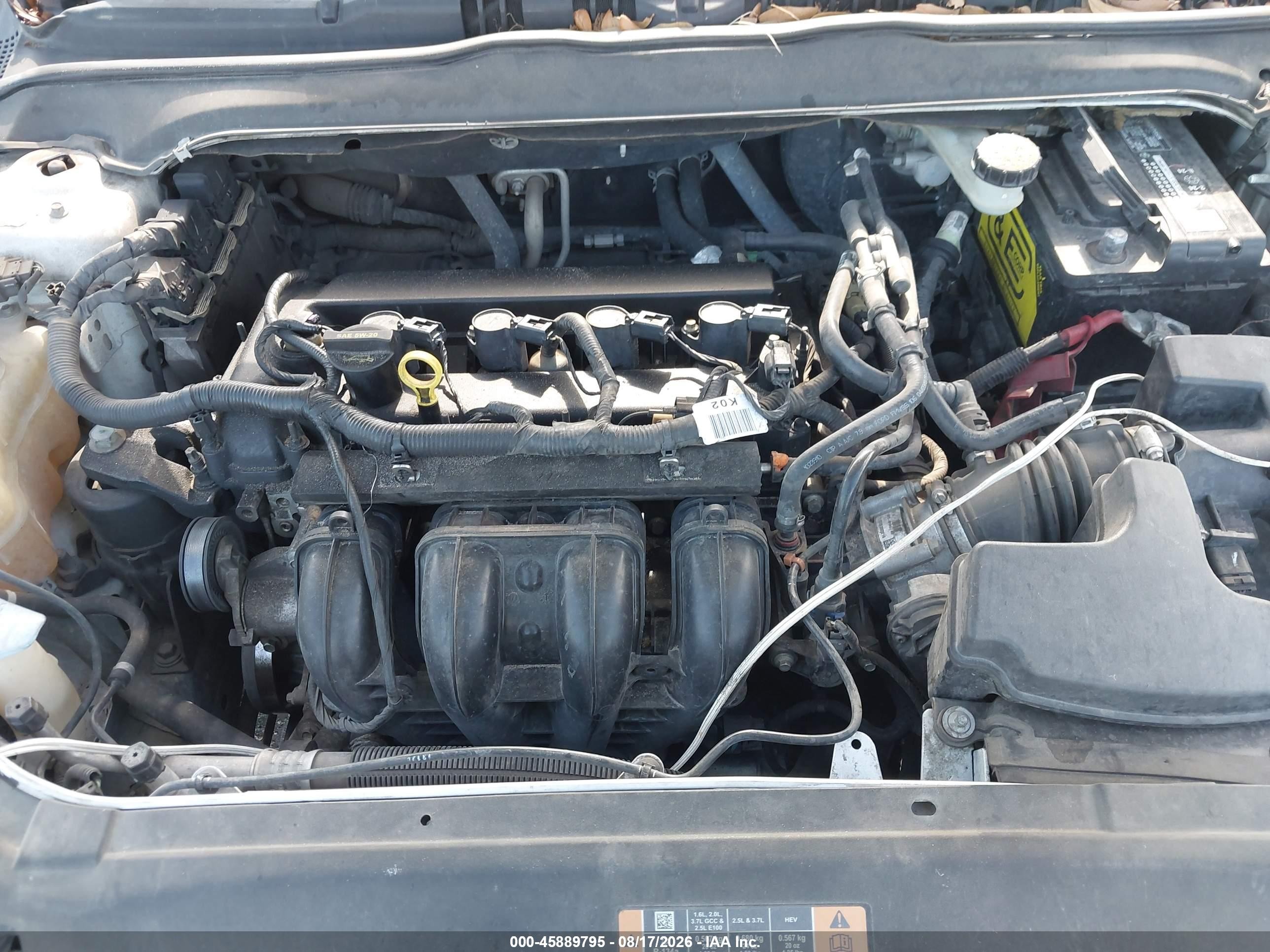 2013 Ford Fusion S Белый vin: 3FA6P0G73DR328288