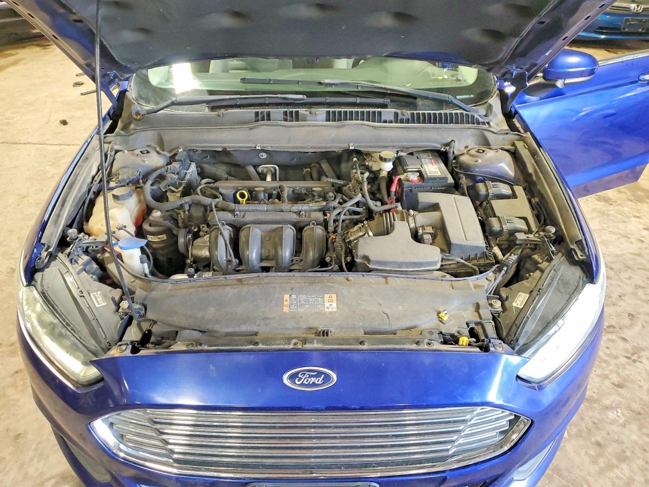 2013 Ford Fusion S Blue vin: 3FA6P0G73DR336102