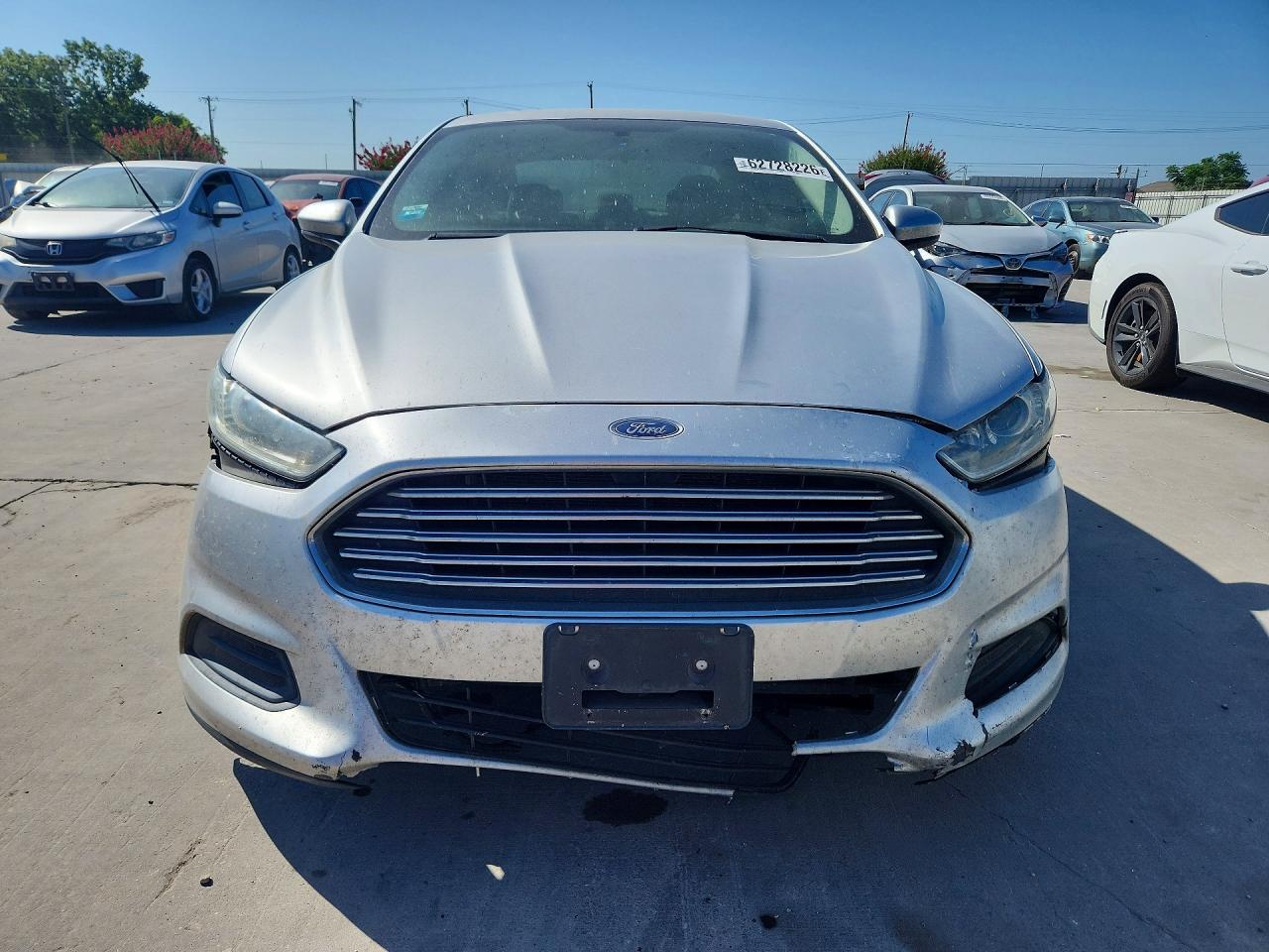 2013 Ford Fusion S Silver vin: 3FA6P0G73DR360819