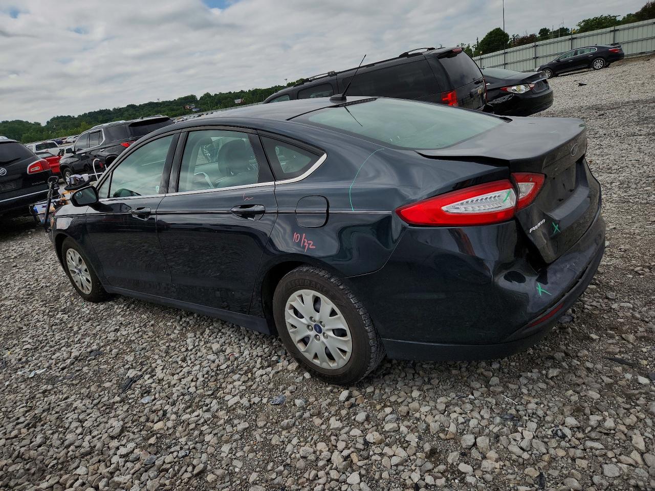 2014 Ford Fusion S Black vin: 3FA6P0G73ER109168