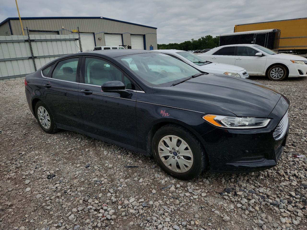 2014 Ford Fusion S Black vin: 3FA6P0G73ER109168