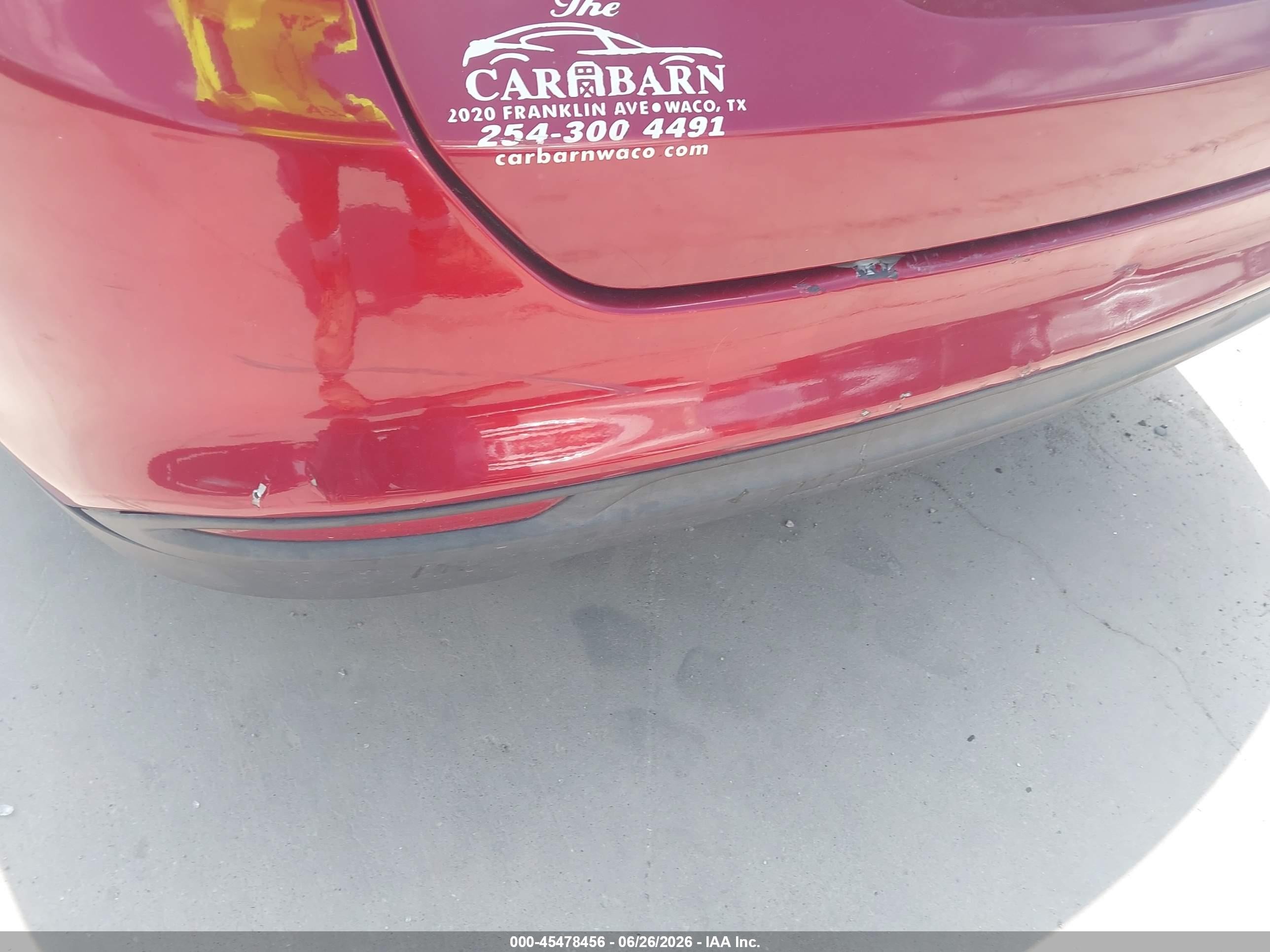2014 Ford Fusion S Red vin: 3FA6P0G73ER335324
