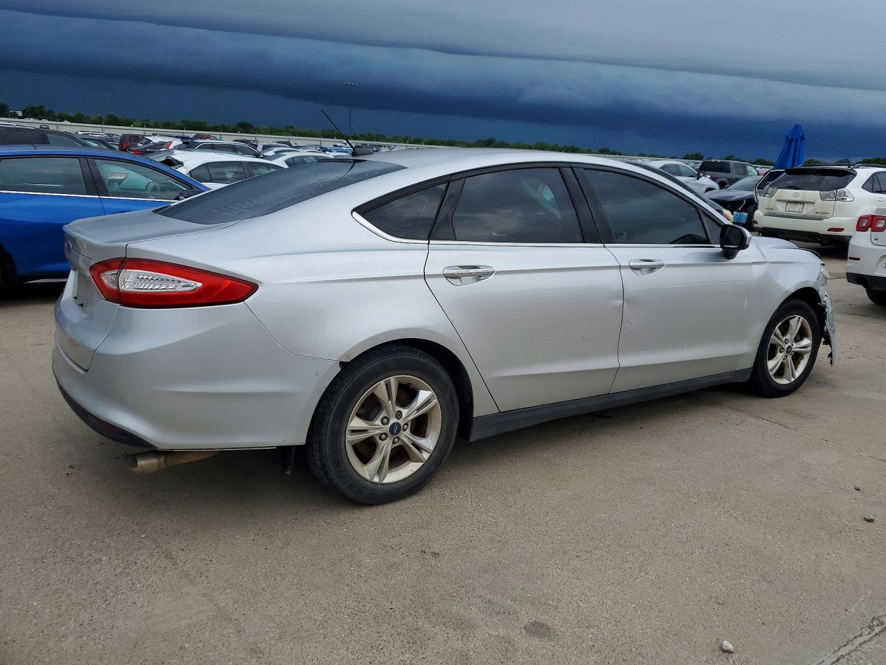 2015 Ford Fusion S Silver vin: 3FA6P0G73FR117613