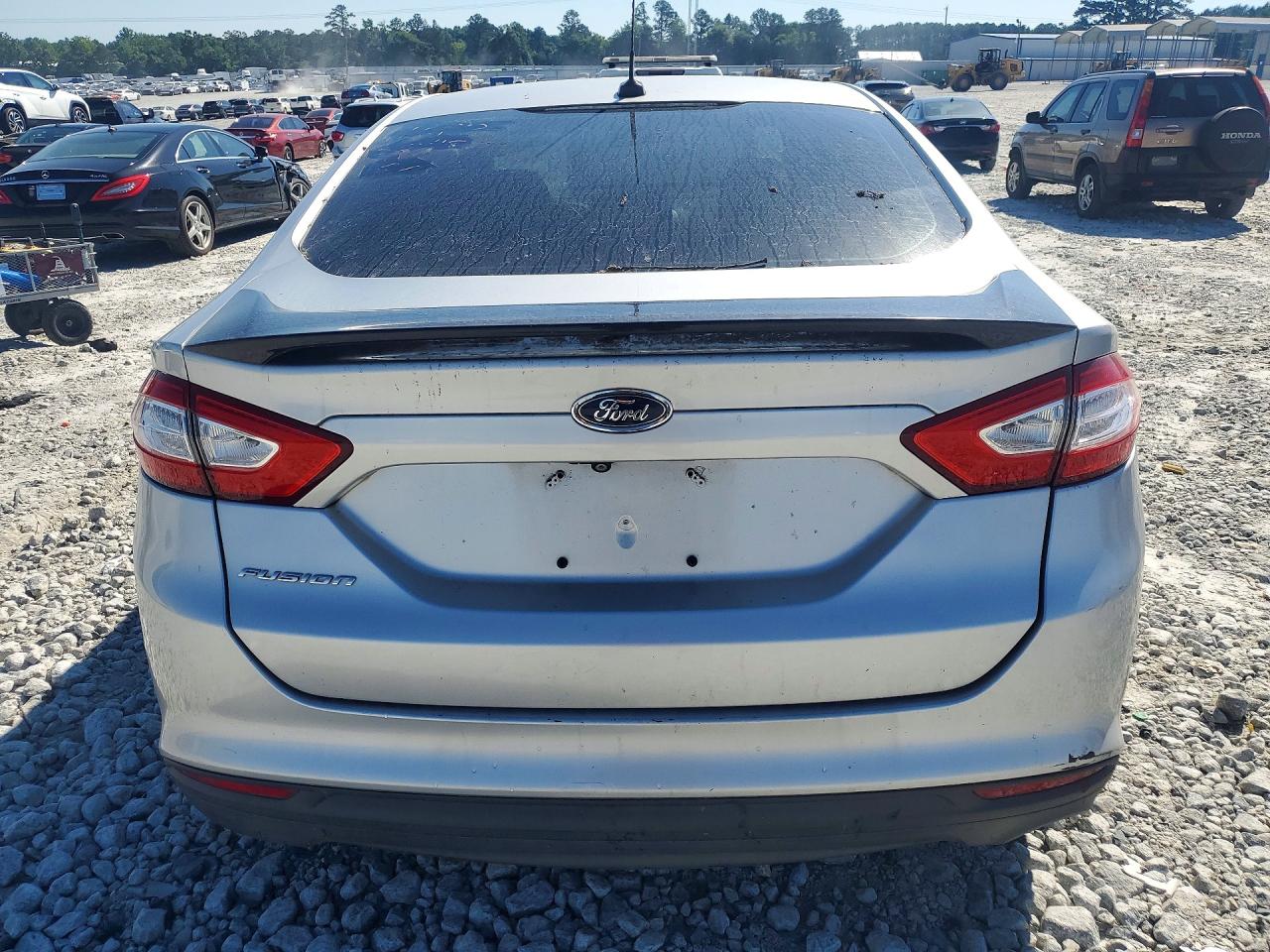 2015 Ford Fusion S Silver vin: 3FA6P0G73FR195048