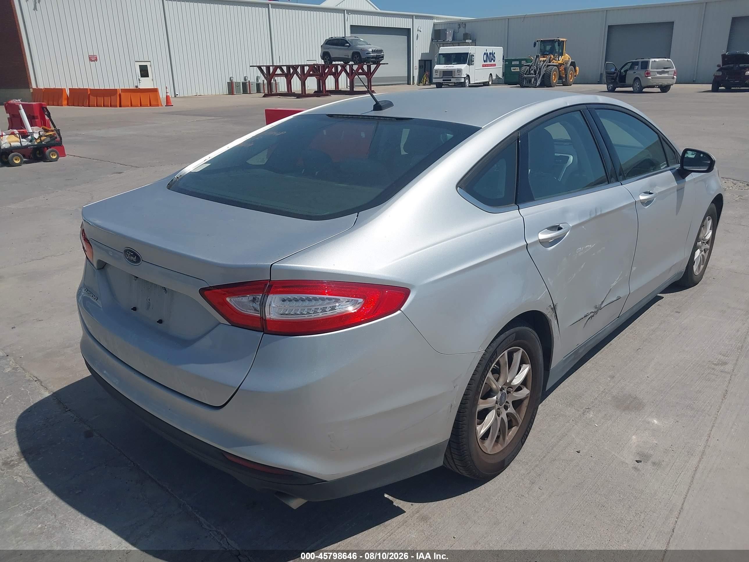 2015 Ford Fusion S Silver vin: 3FA6P0G73FR274445