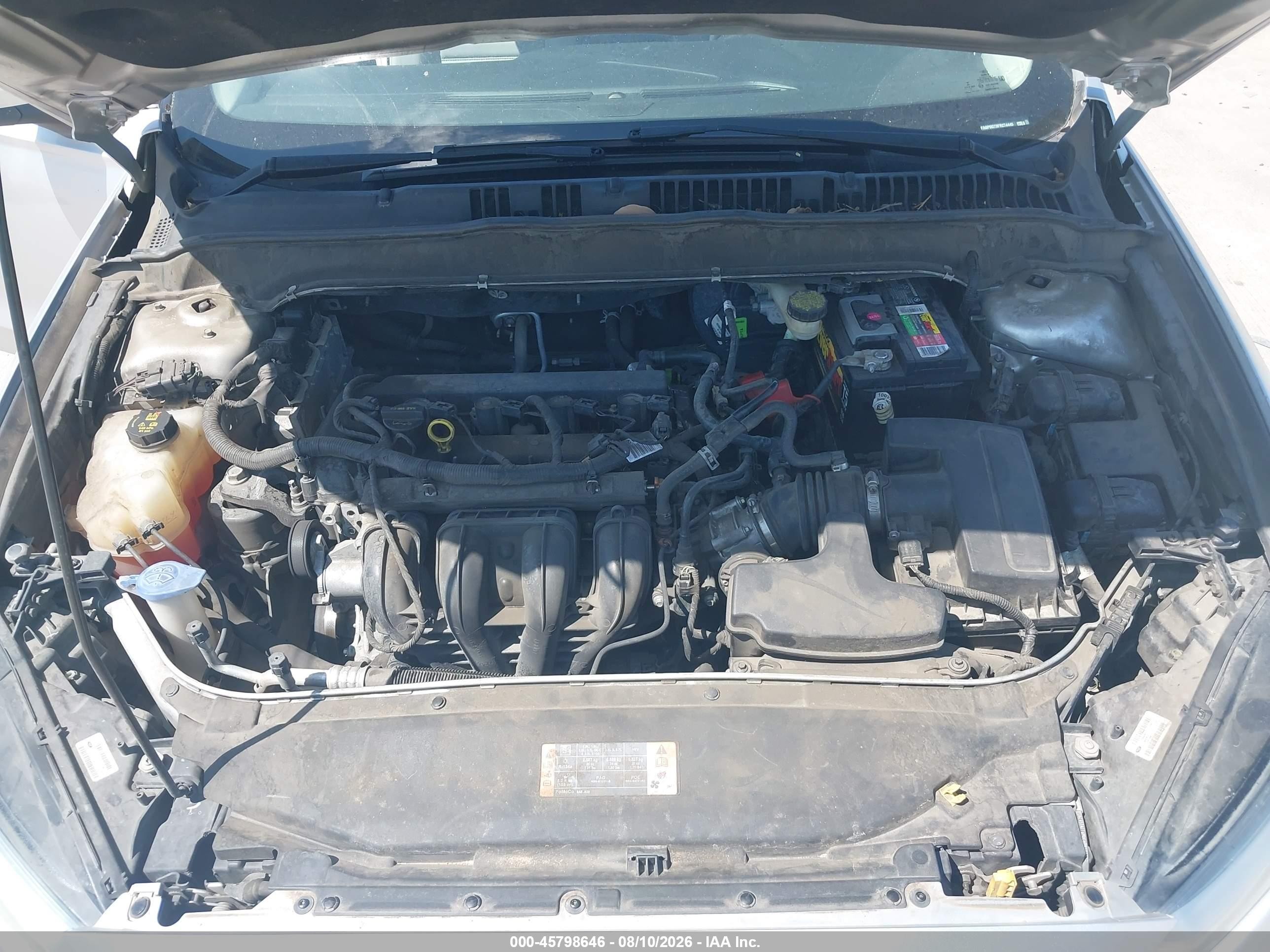 2015 Ford Fusion S Silver vin: 3FA6P0G73FR274445