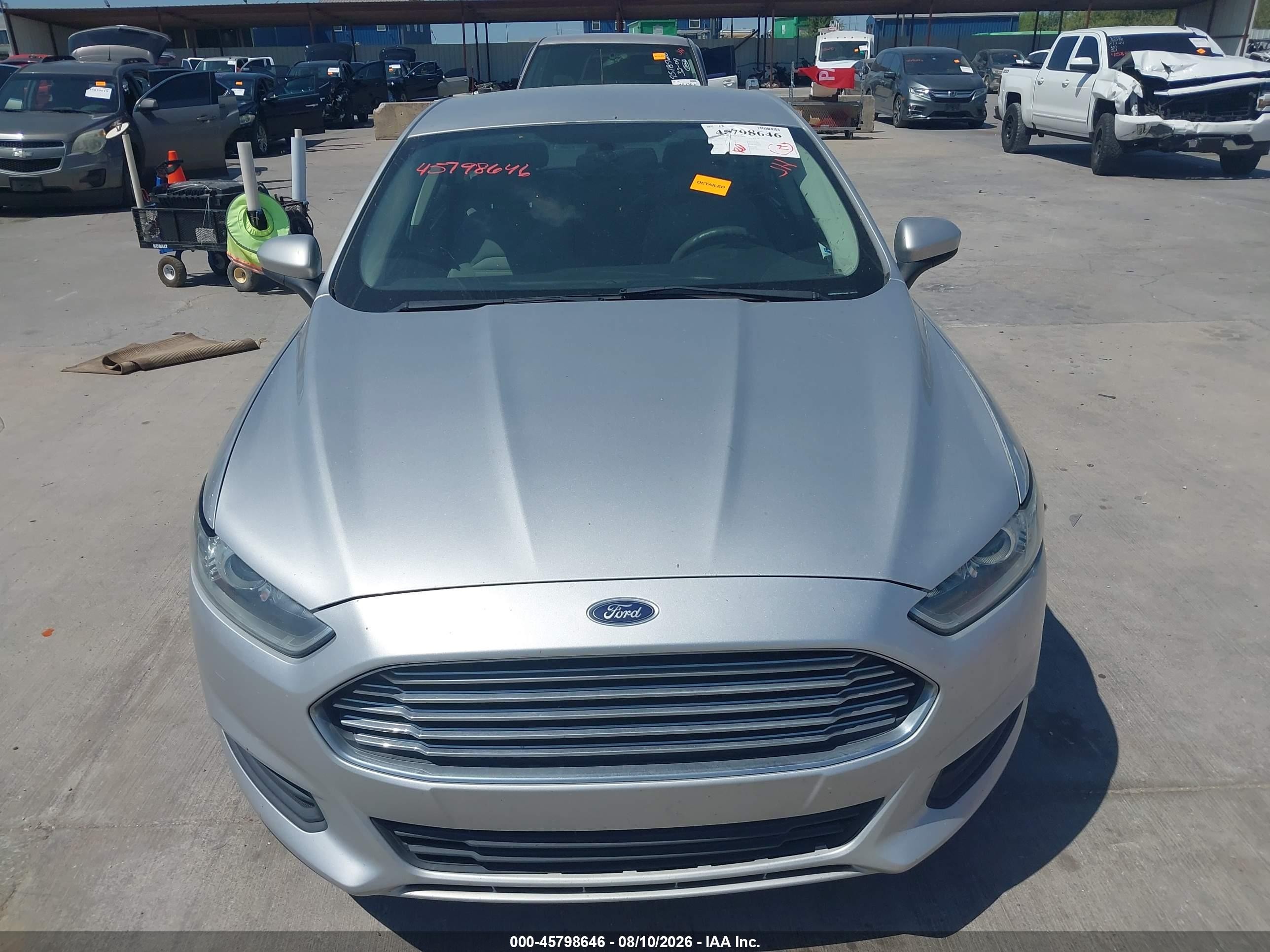 2015 Ford Fusion S Silver vin: 3FA6P0G73FR274445