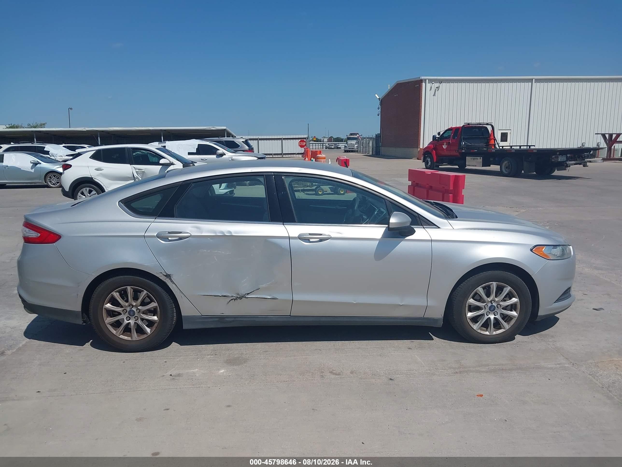 2015 Ford Fusion S Silver vin: 3FA6P0G73FR274445
