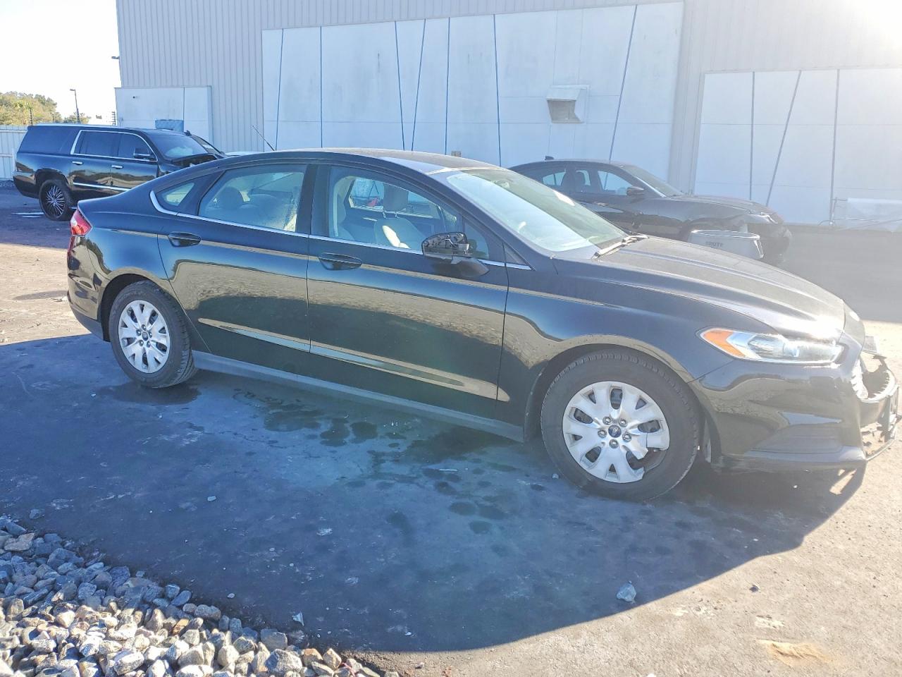 2013 Ford Fusion S Black vin: 3FA6P0G74DR199932