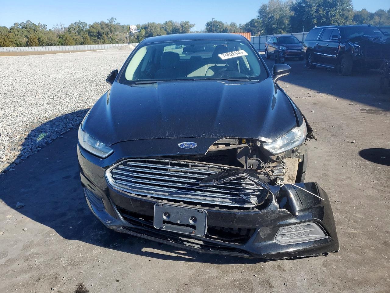 2013 Ford Fusion S Black vin: 3FA6P0G74DR199932