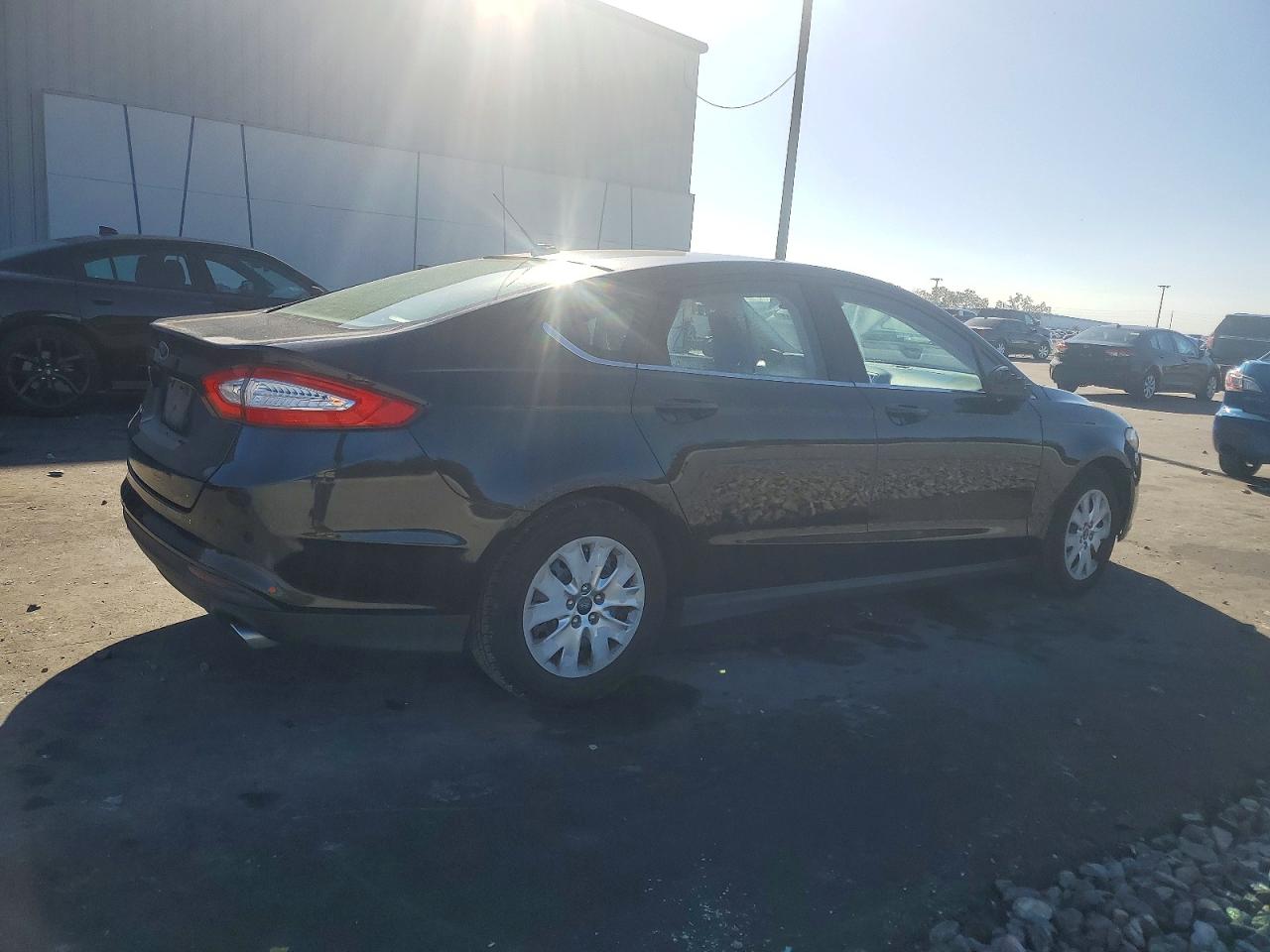 2013 Ford Fusion S Black vin: 3FA6P0G74DR199932