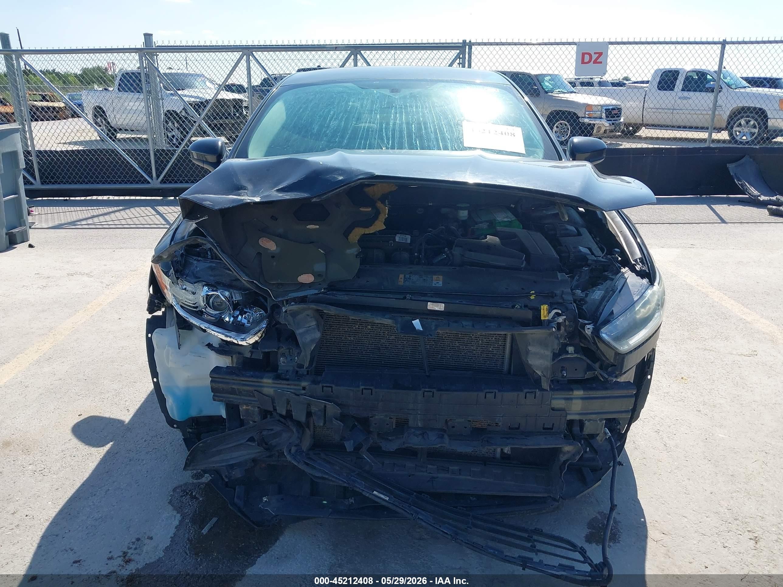 2013 Ford Fusion S Black vin: 3FA6P0G74DR254122