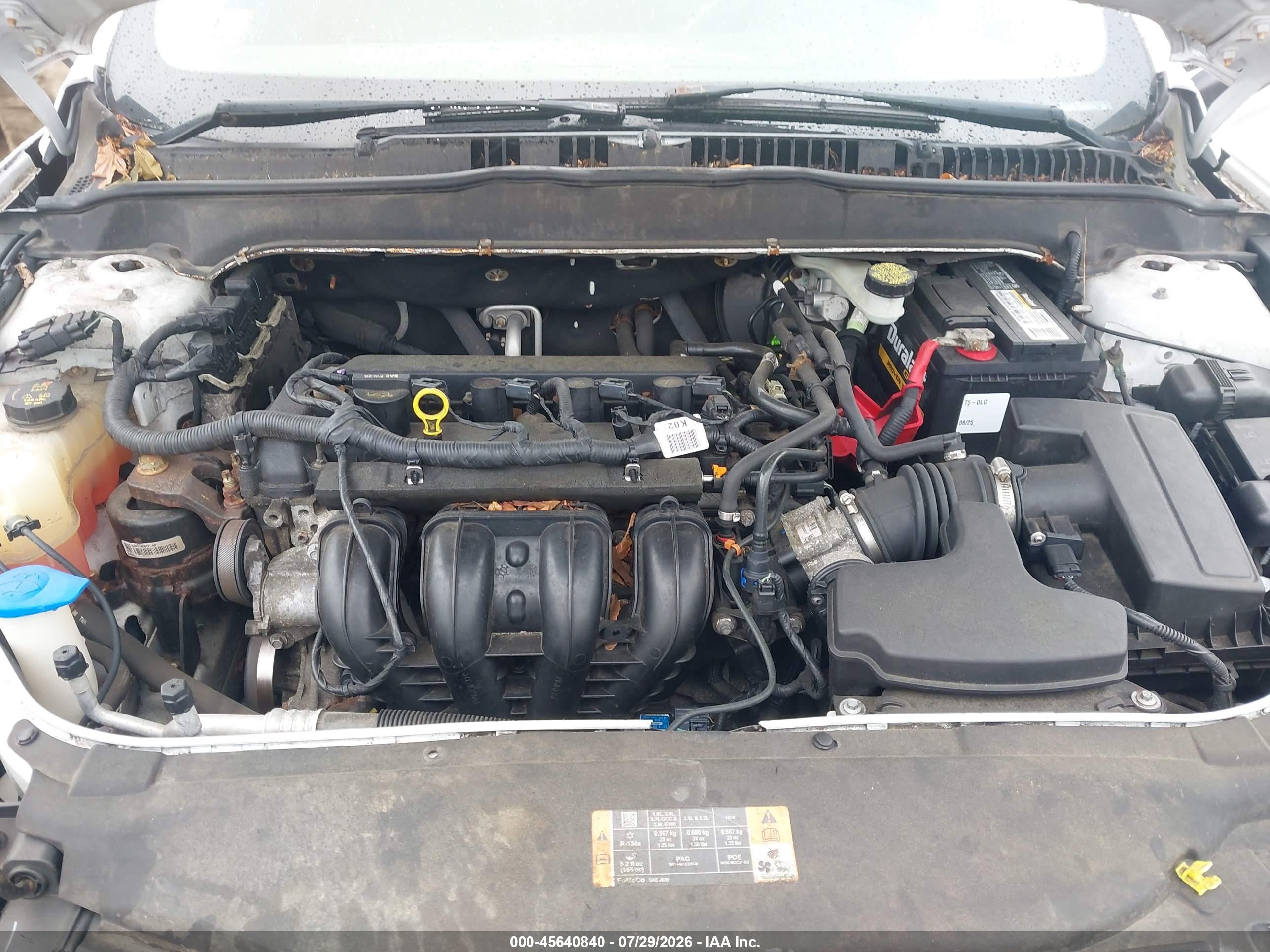 2013 Ford Fusion S Белый vin: 3FA6P0G74DR354124