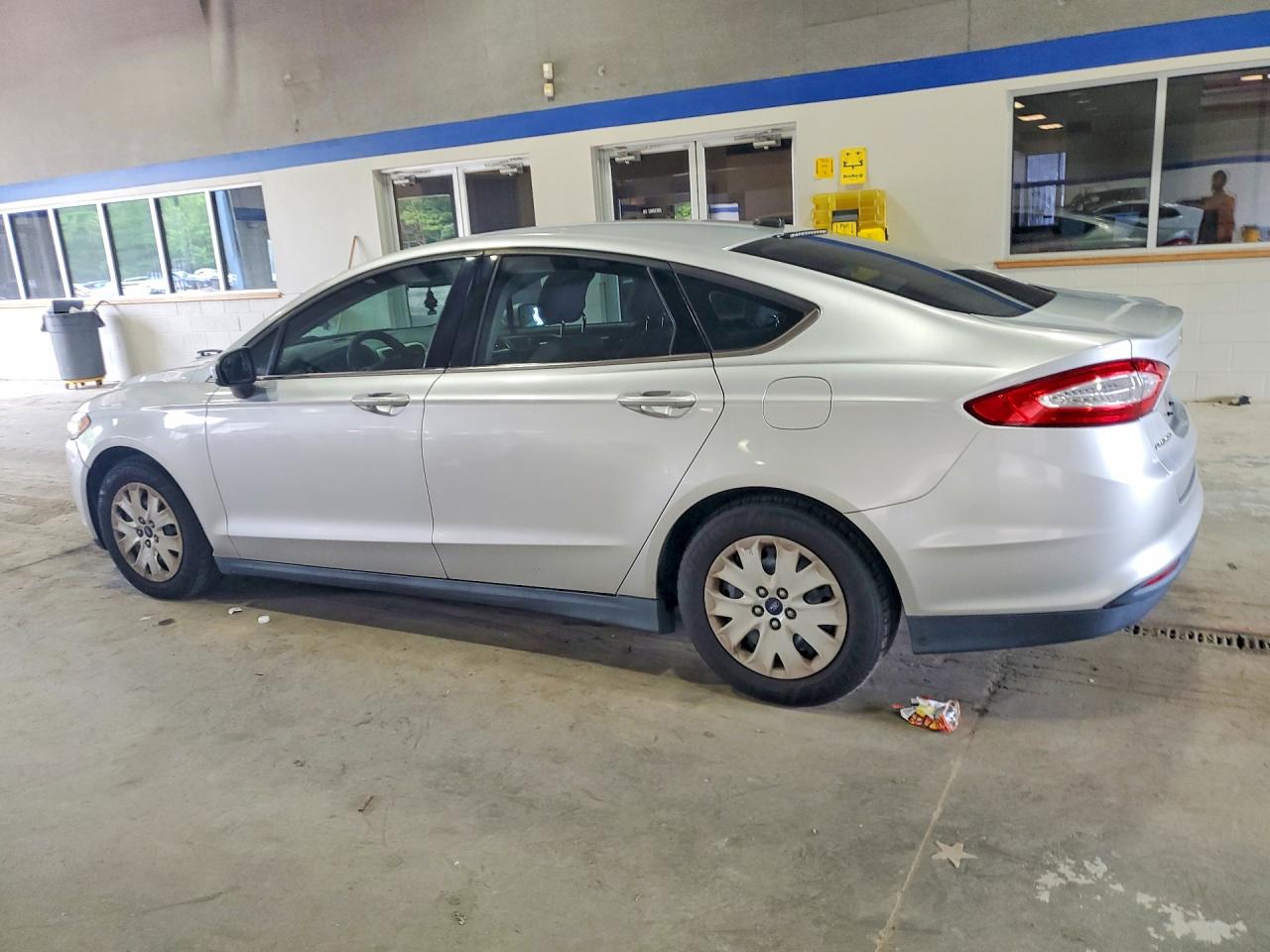 2013 Ford Fusion S Silver vin: 3FA6P0G74DR383610