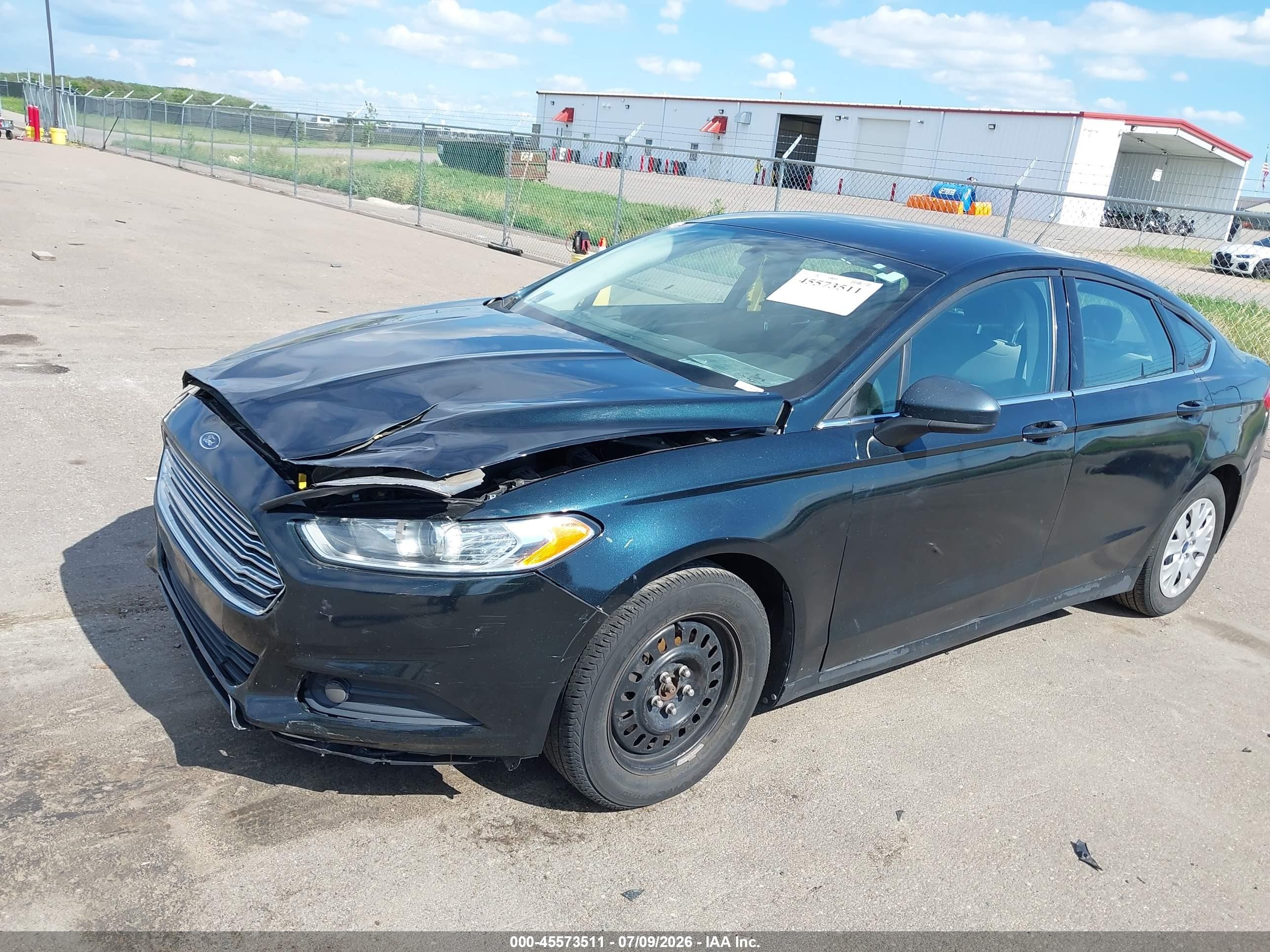 2014 Ford Fusion S Black vin: 3FA6P0G74ER241596
