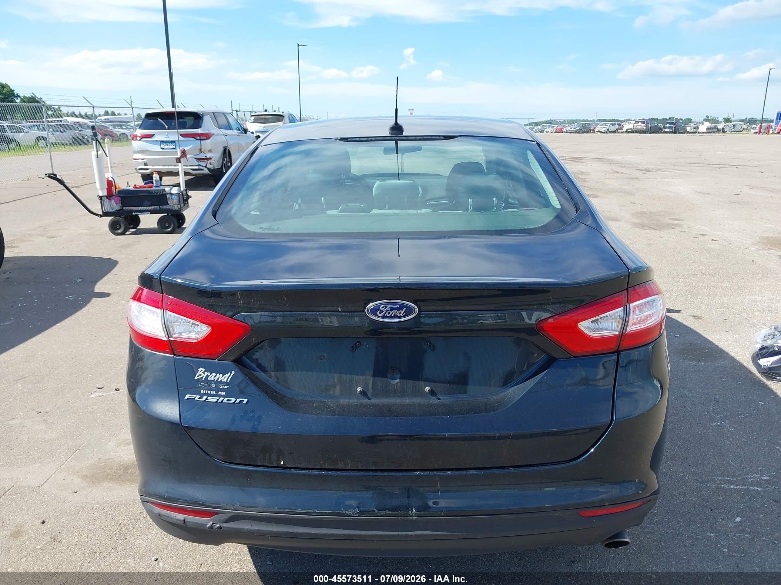 2014 Ford Fusion S Black vin: 3FA6P0G74ER241596