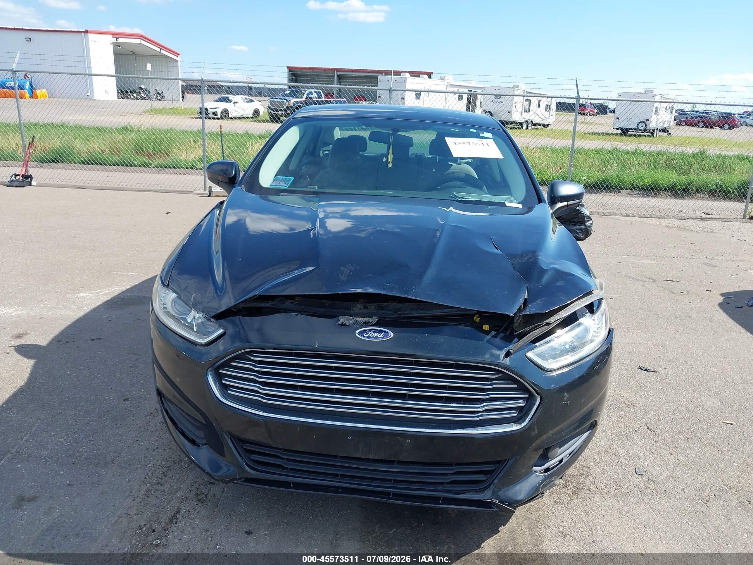 2014 Ford Fusion S Black vin: 3FA6P0G74ER241596