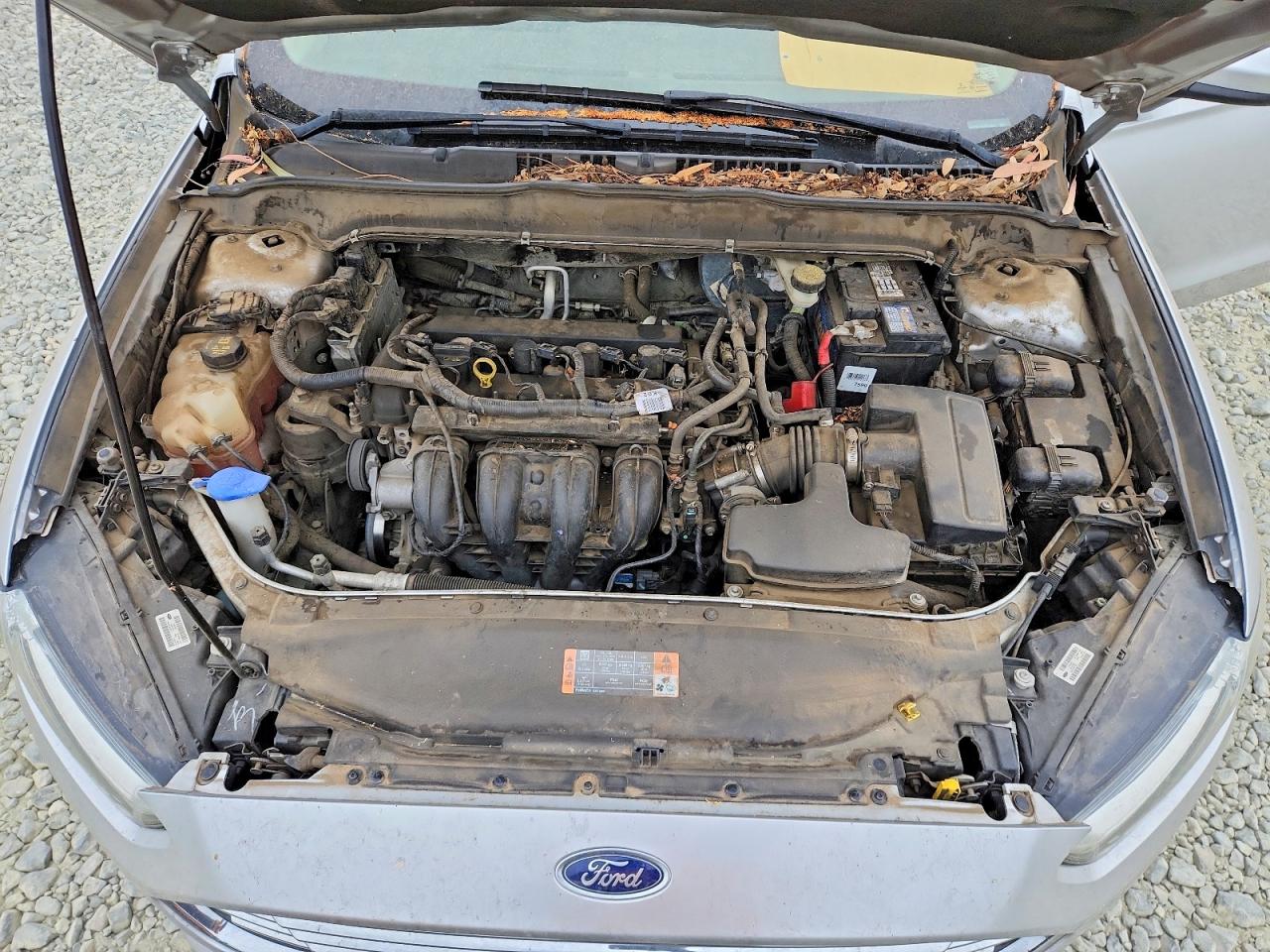 2014 Ford Fusion S Silver vin: 3FA6P0G74ER270001