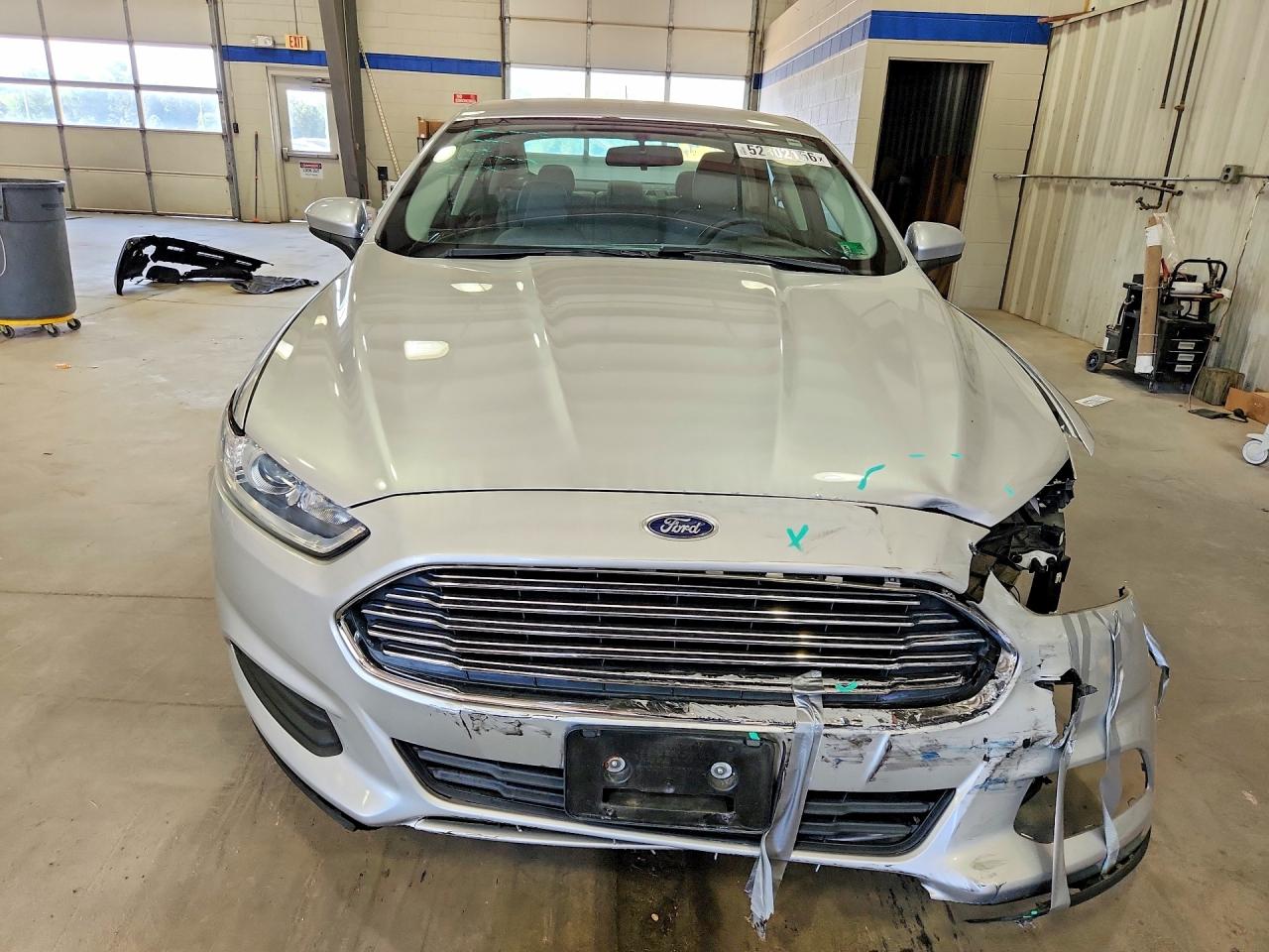 2014 Ford Fusion S Silver vin: 3FA6P0G74ER363374