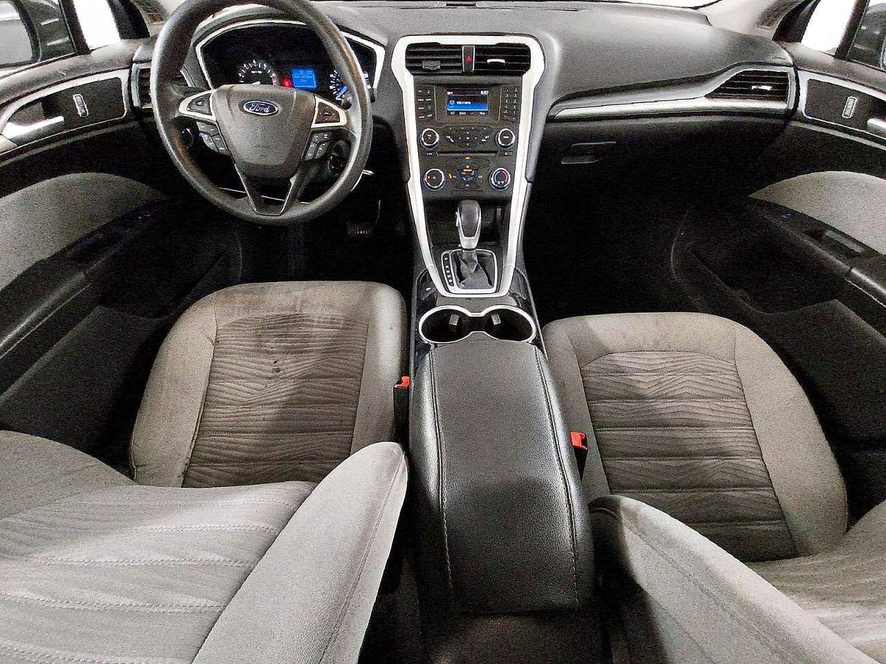2016 Ford Fusion S Gray vin: 3FA6P0G74GR147401