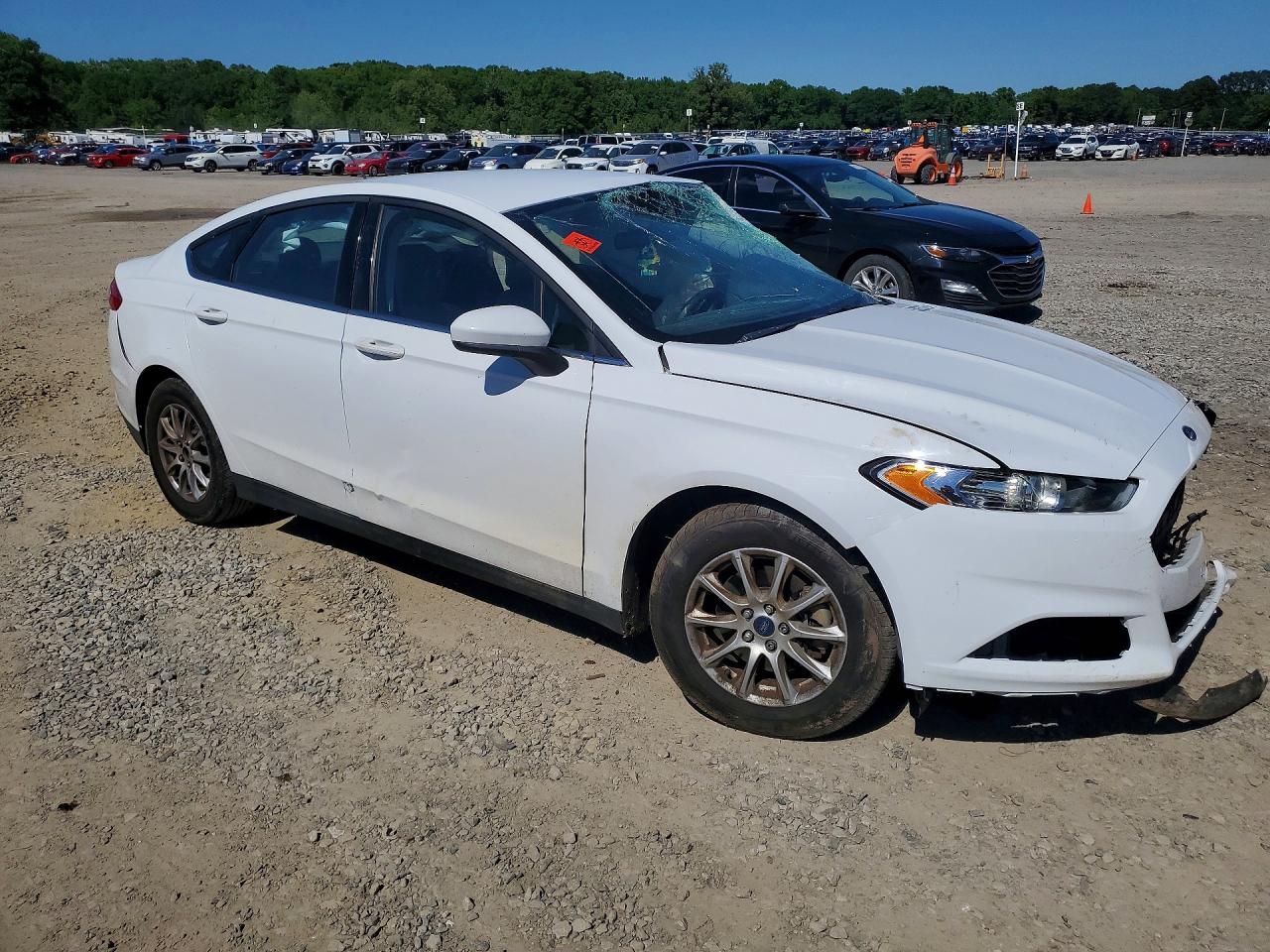 2016 Ford Fusion White vin: 3FA6P0G74GR292096