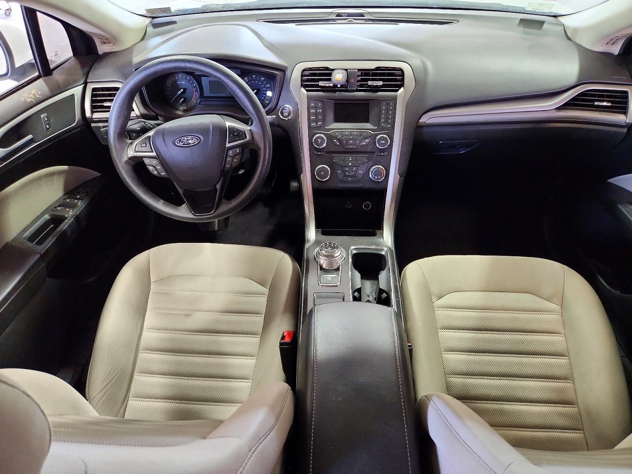 2018 Ford Fusion S White vin: 3FA6P0G74JR283762