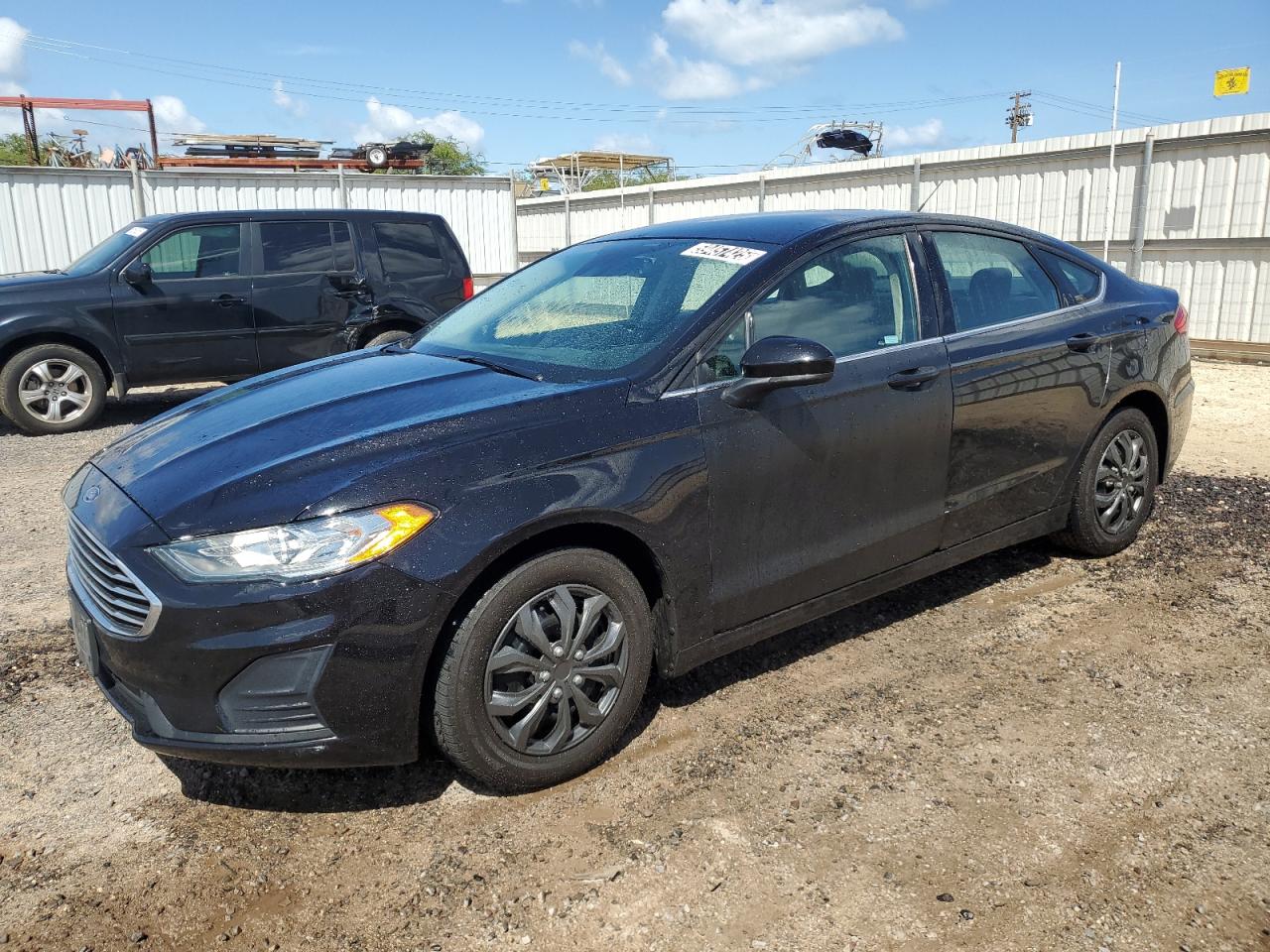 2019 Ford Fusion Black vin: 3FA6P0G74KR143034 Damage: Front Bumper, Heavy Scratch, 2 to 3 inches