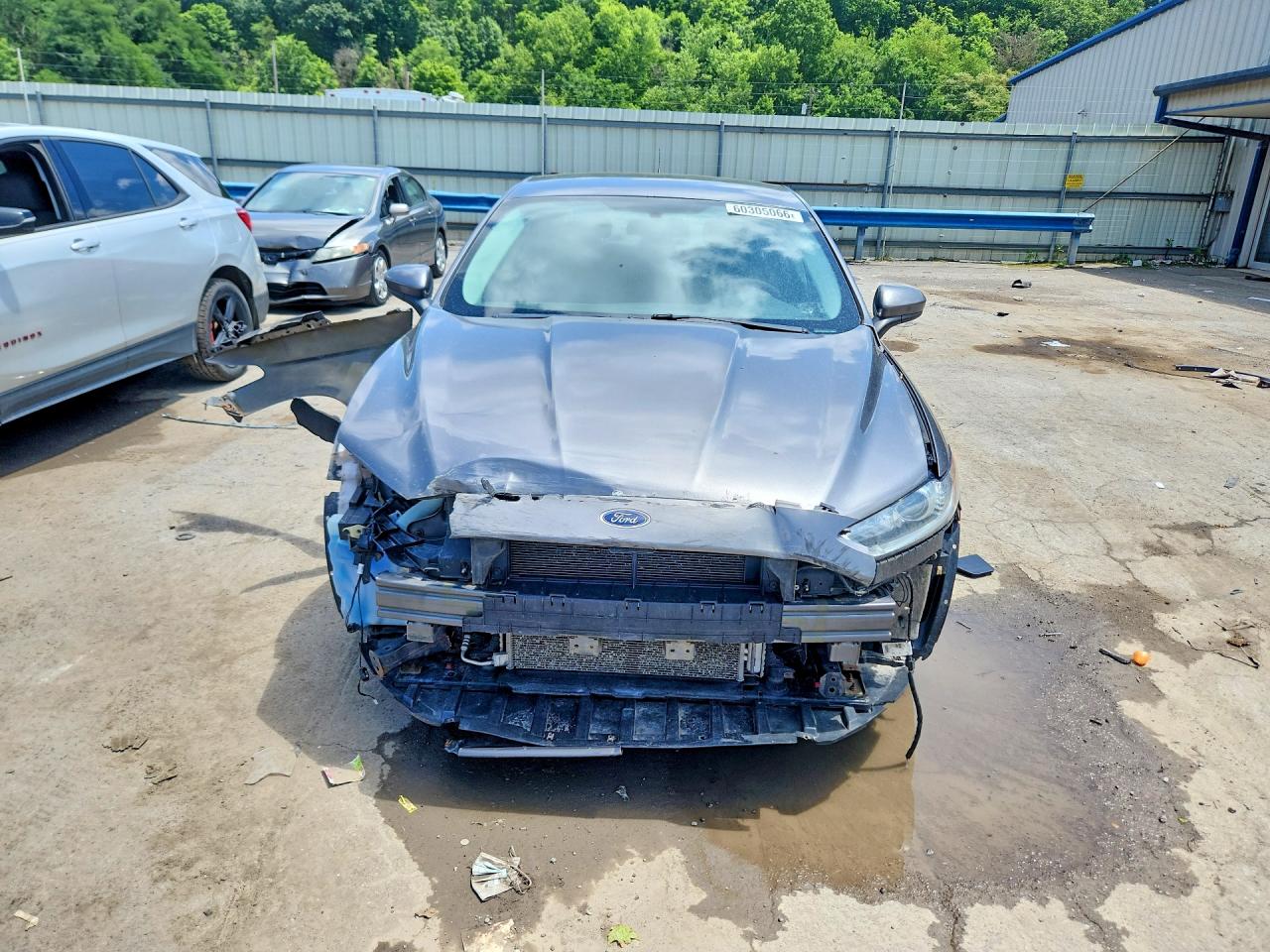 2013 Ford Fusion S Серый vin: 3FA6P0G75DR179916
