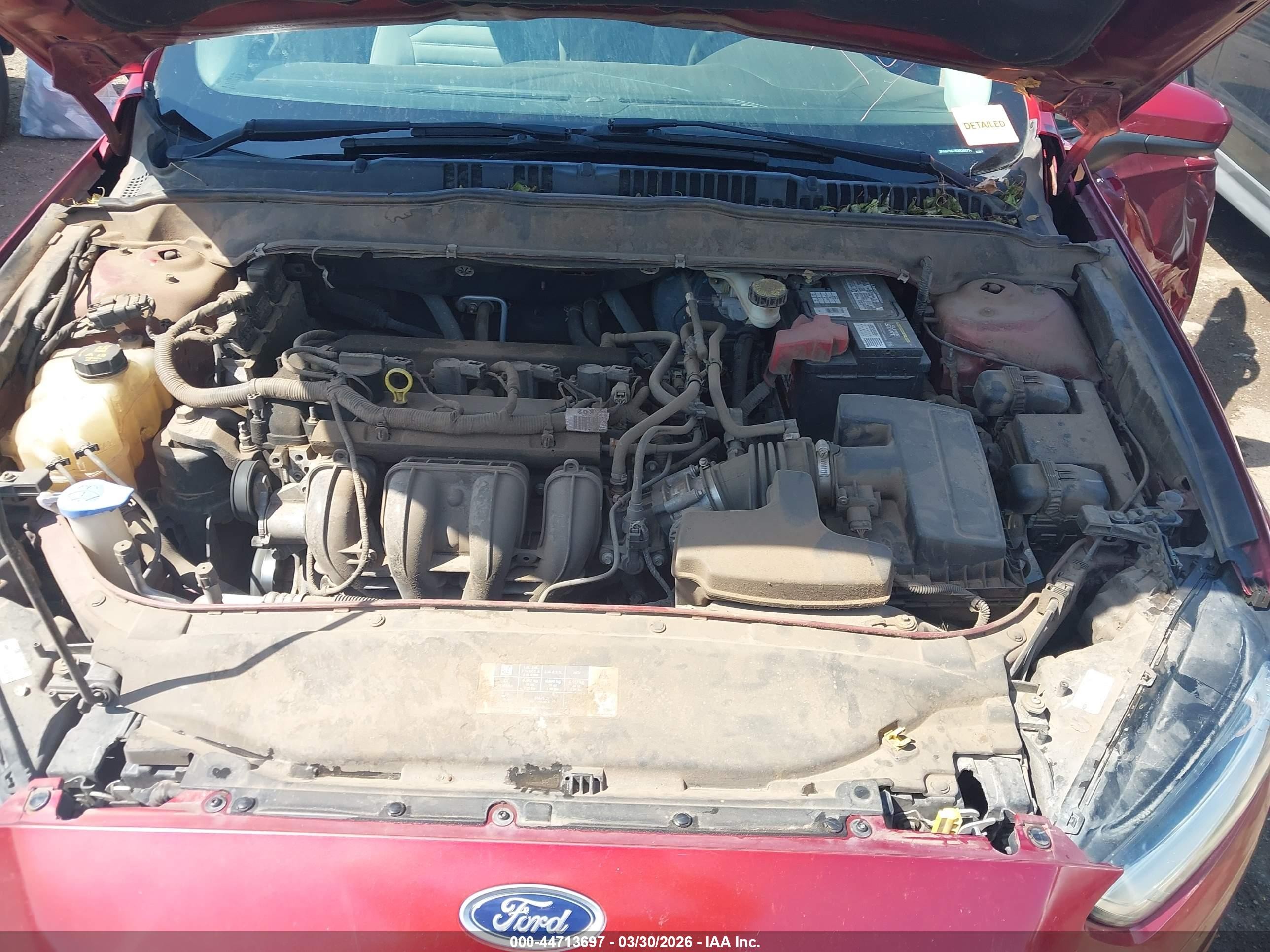 2013 Ford Fusion S Red vin: 3FA6P0G75DR309774