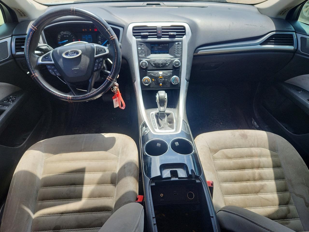 2013 Ford Fusion S White vin: 3FA6P0G75DR362491