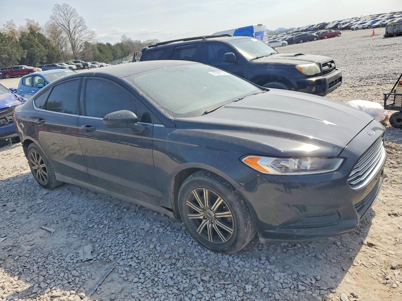 2014 Ford Fusion S Black vin: 3FA6P0G75ER285087
