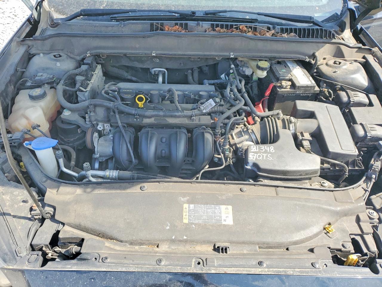 2014 Ford Fusion S Black vin: 3FA6P0G75ER285087
