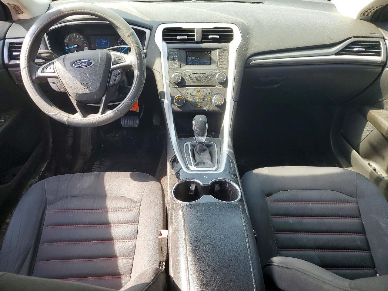 2014 Ford Fusion S Black vin: 3FA6P0G75ER285087