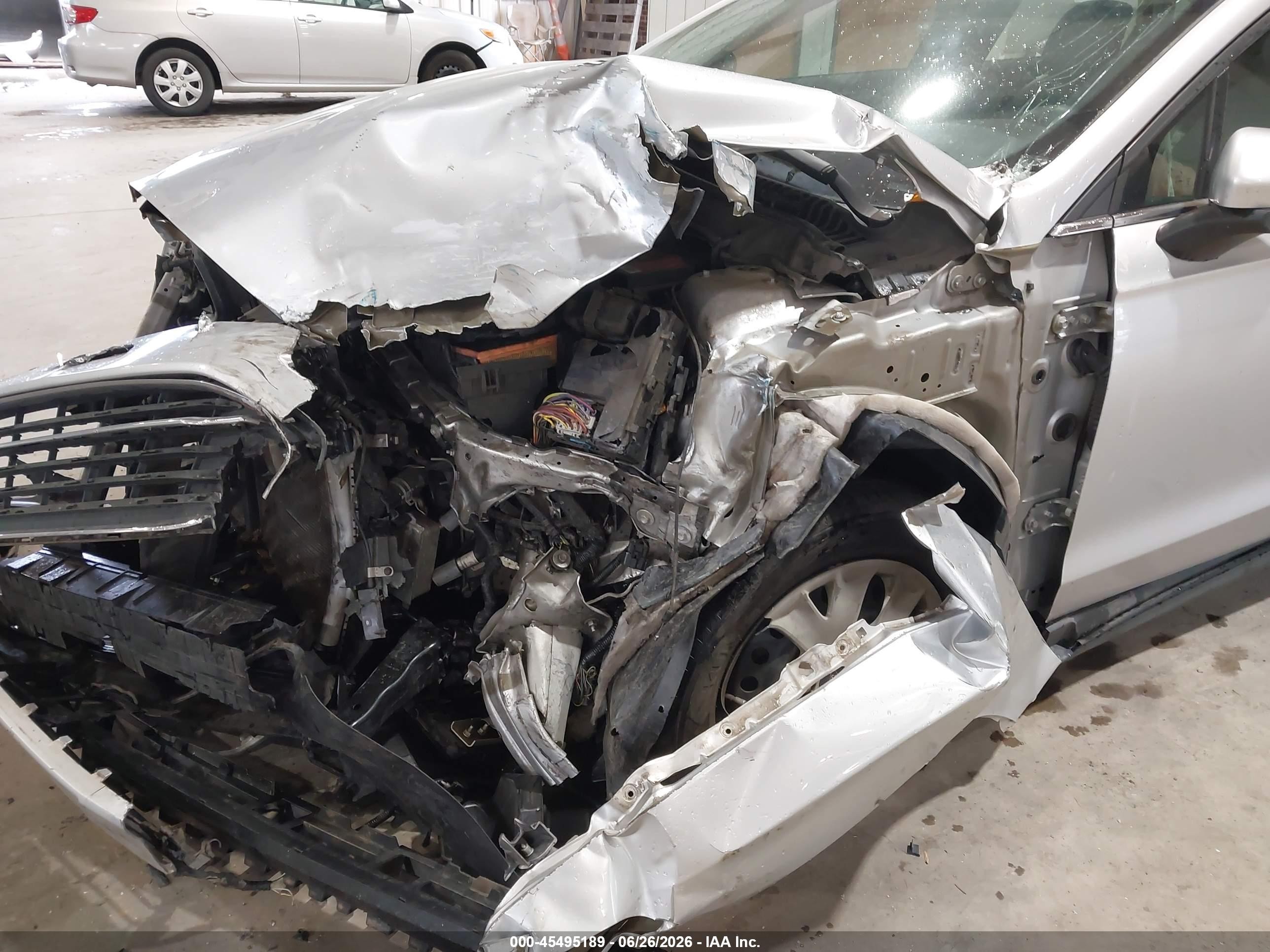 2014 Ford Fusion S Silver vin: 3FA6P0G75ER296400