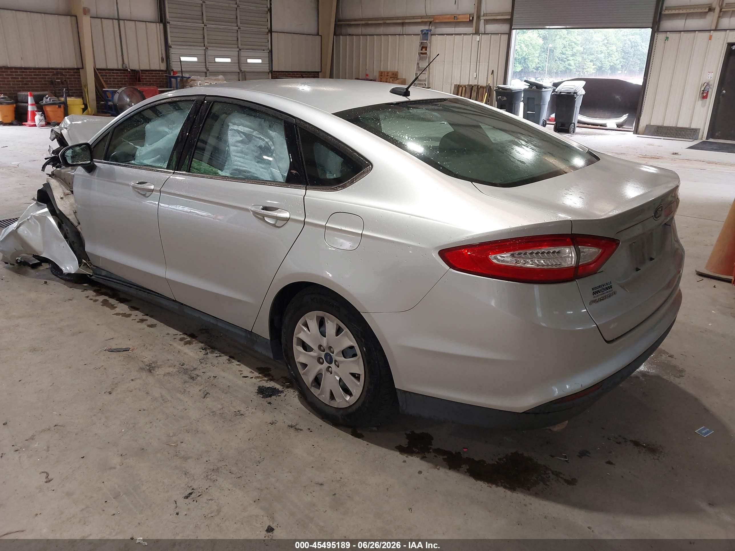 2014 Ford Fusion S Silver vin: 3FA6P0G75ER296400