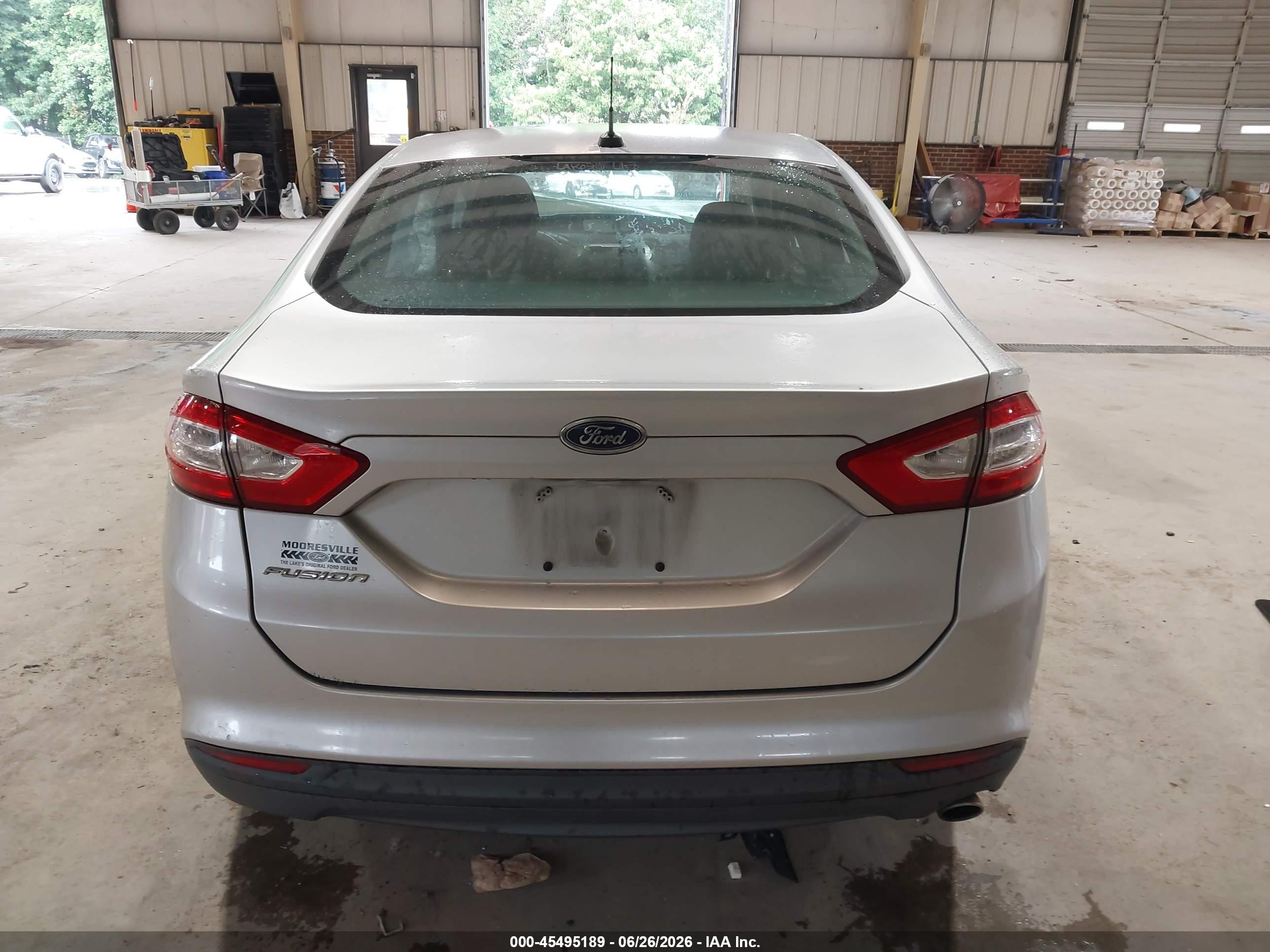 2014 Ford Fusion S Silver vin: 3FA6P0G75ER296400