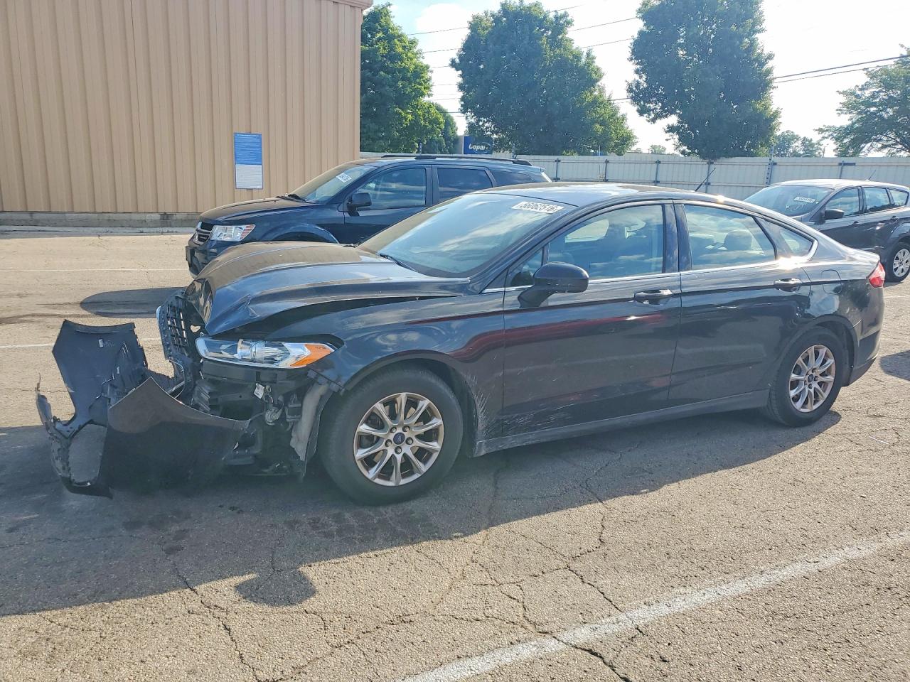 2015 Ford Fusion S Gray vin: 3FA6P0G75FR118035