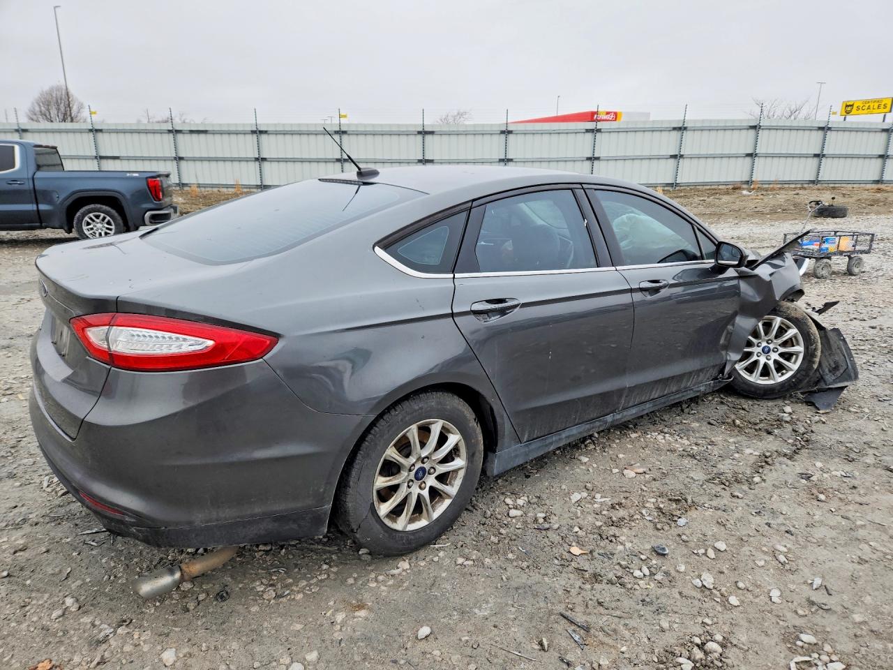2015 Ford Fusion Gray vin: 3FA6P0G75FR118245
