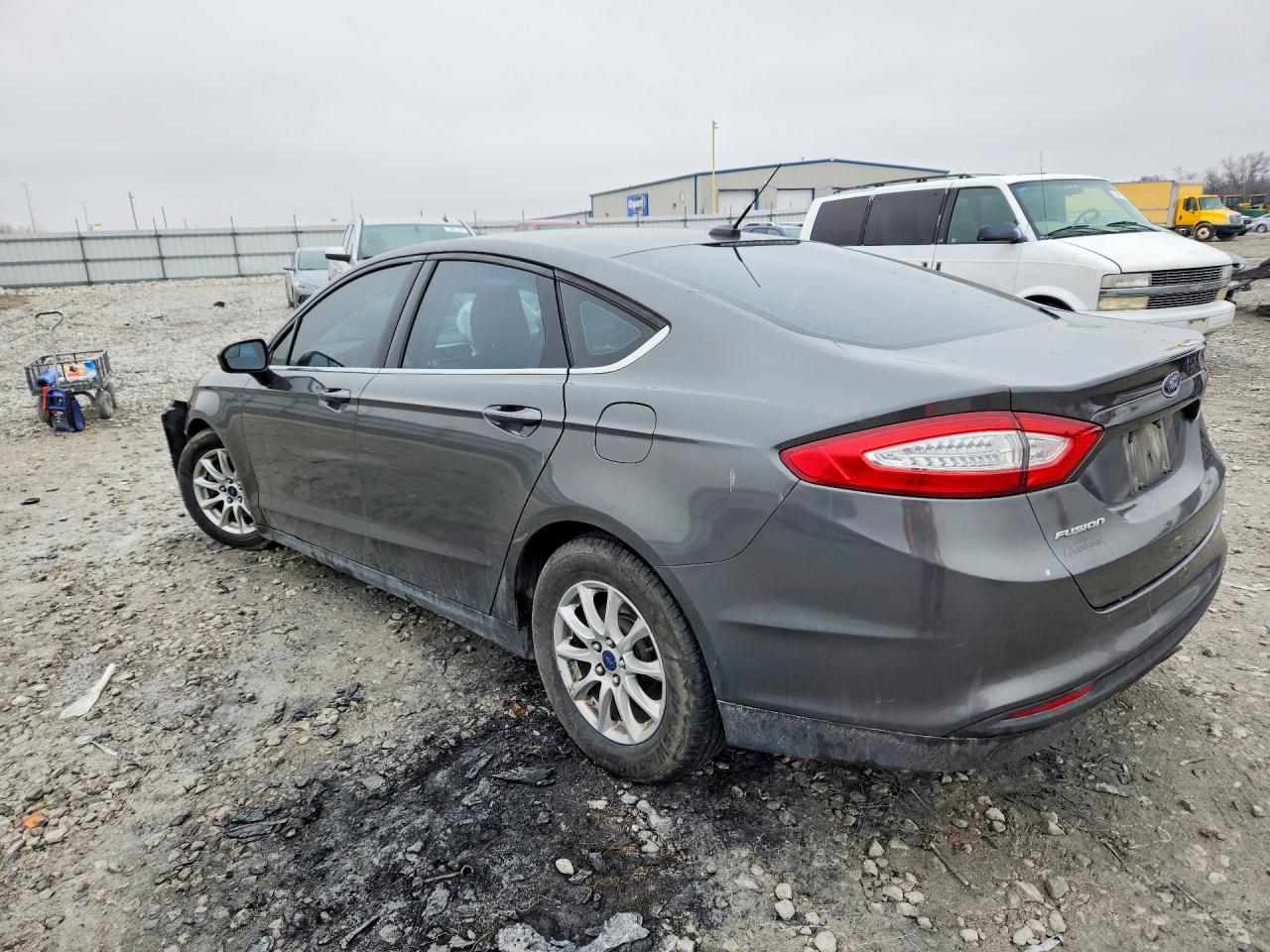 2015 Ford Fusion Gray vin: 3FA6P0G75FR118245
