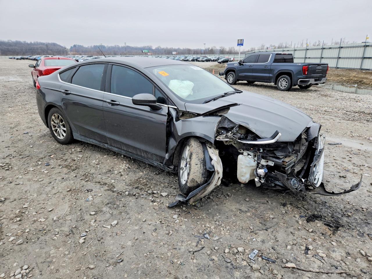 2015 Ford Fusion Gray vin: 3FA6P0G75FR118245