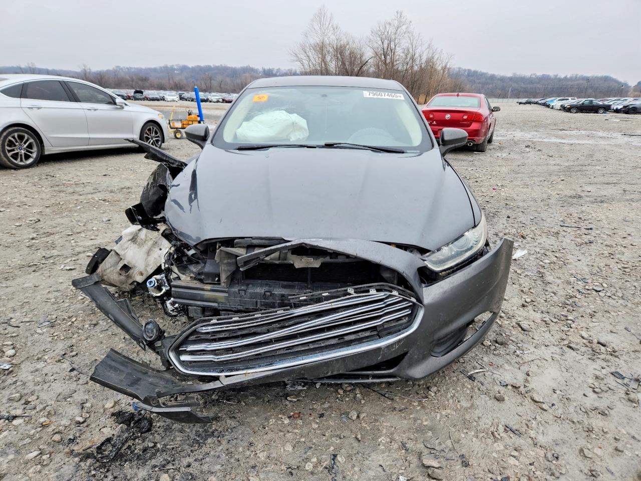 2015 Ford Fusion Gray vin: 3FA6P0G75FR118245